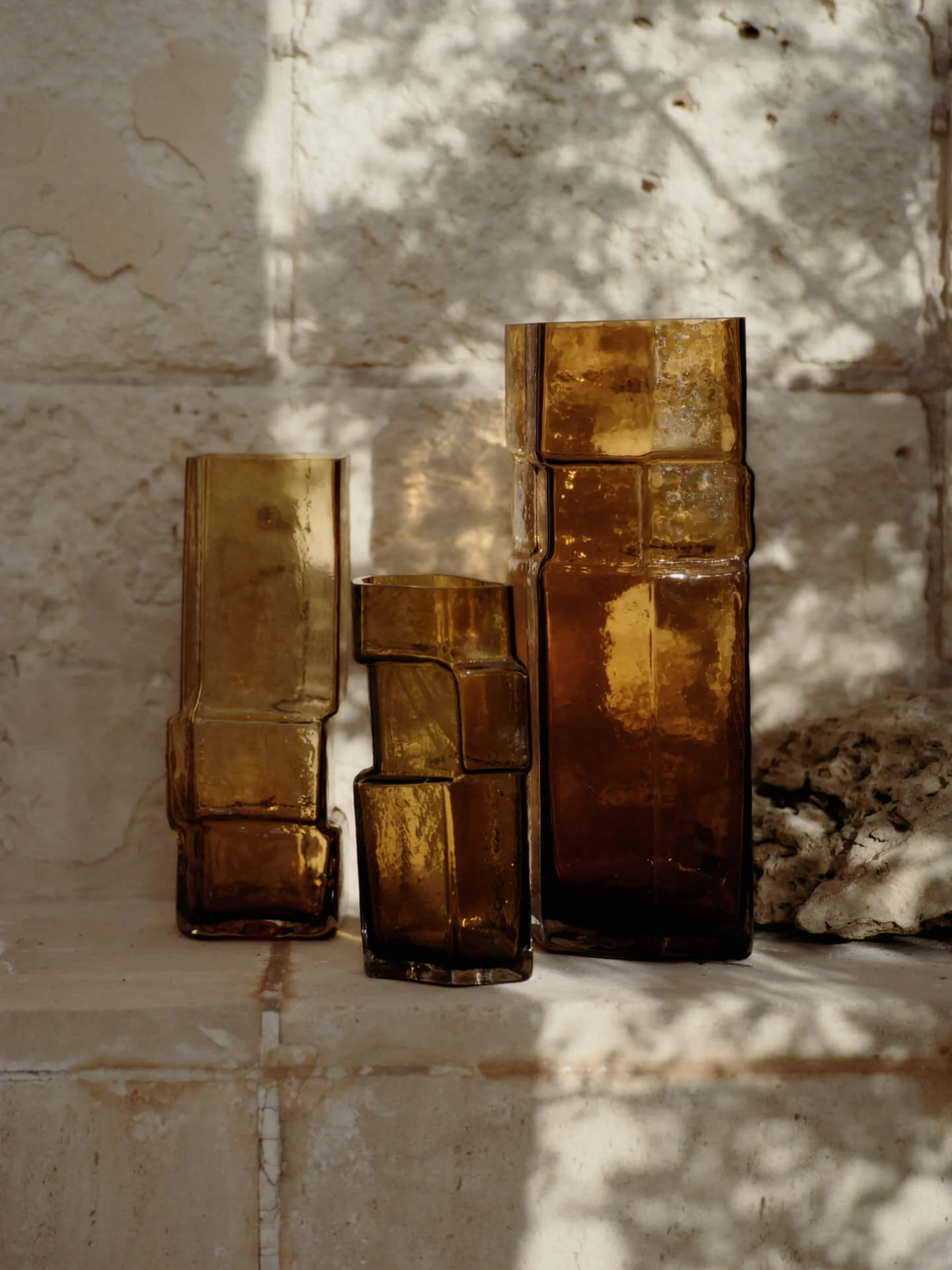 Muro Vase - Small - Recycled Amber - Image 4