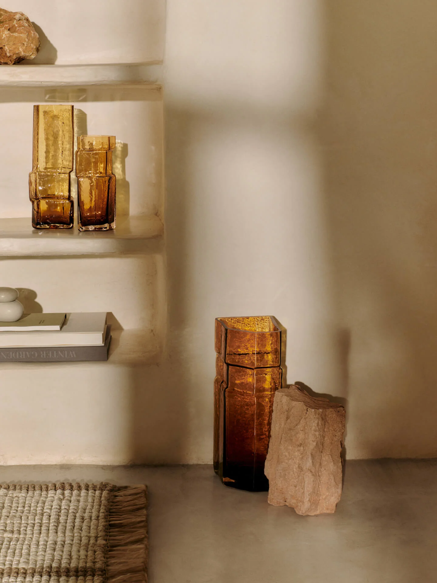 Muro Vase - Large - Recycled Amber - Image 3
