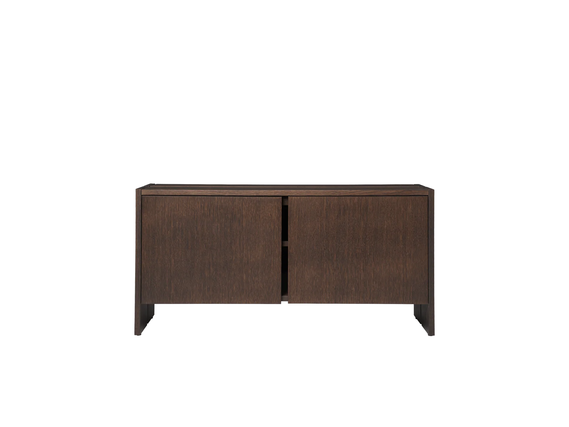 Parcel Hallway Cabinet - Low - Dark Stained Oak