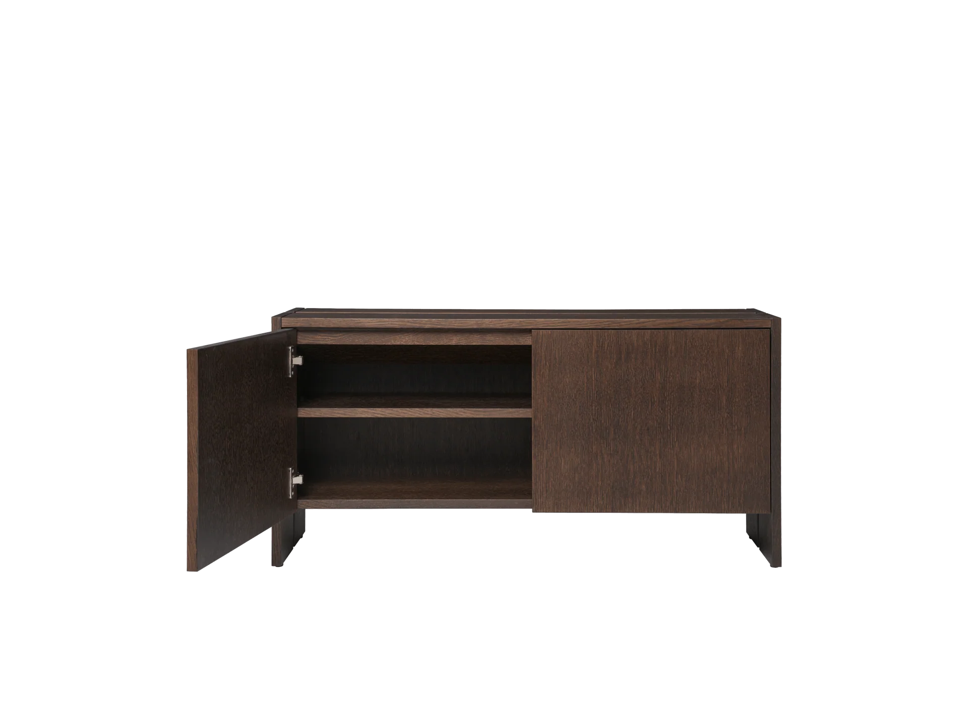 Parcel Hallway Cabinet - Low - Dark Stained Oak - Image 3