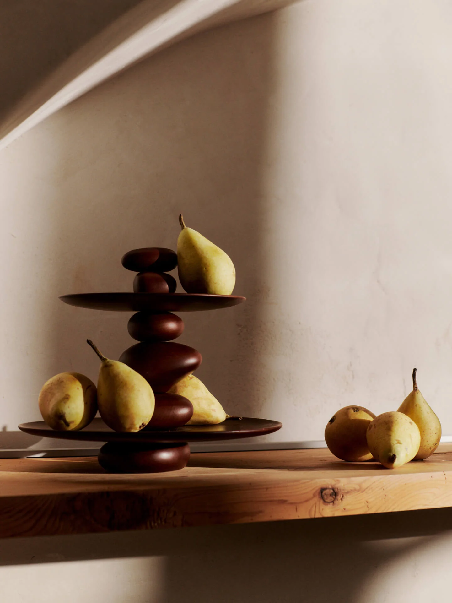 Pebble Dessert Stand - Dark Brown - Image 2