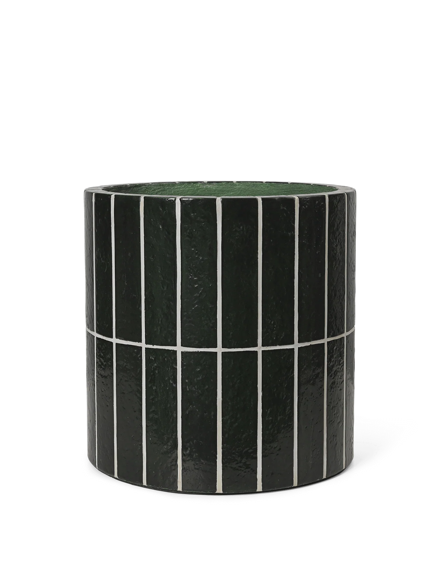 Pillar Plant Pot - Dark Green