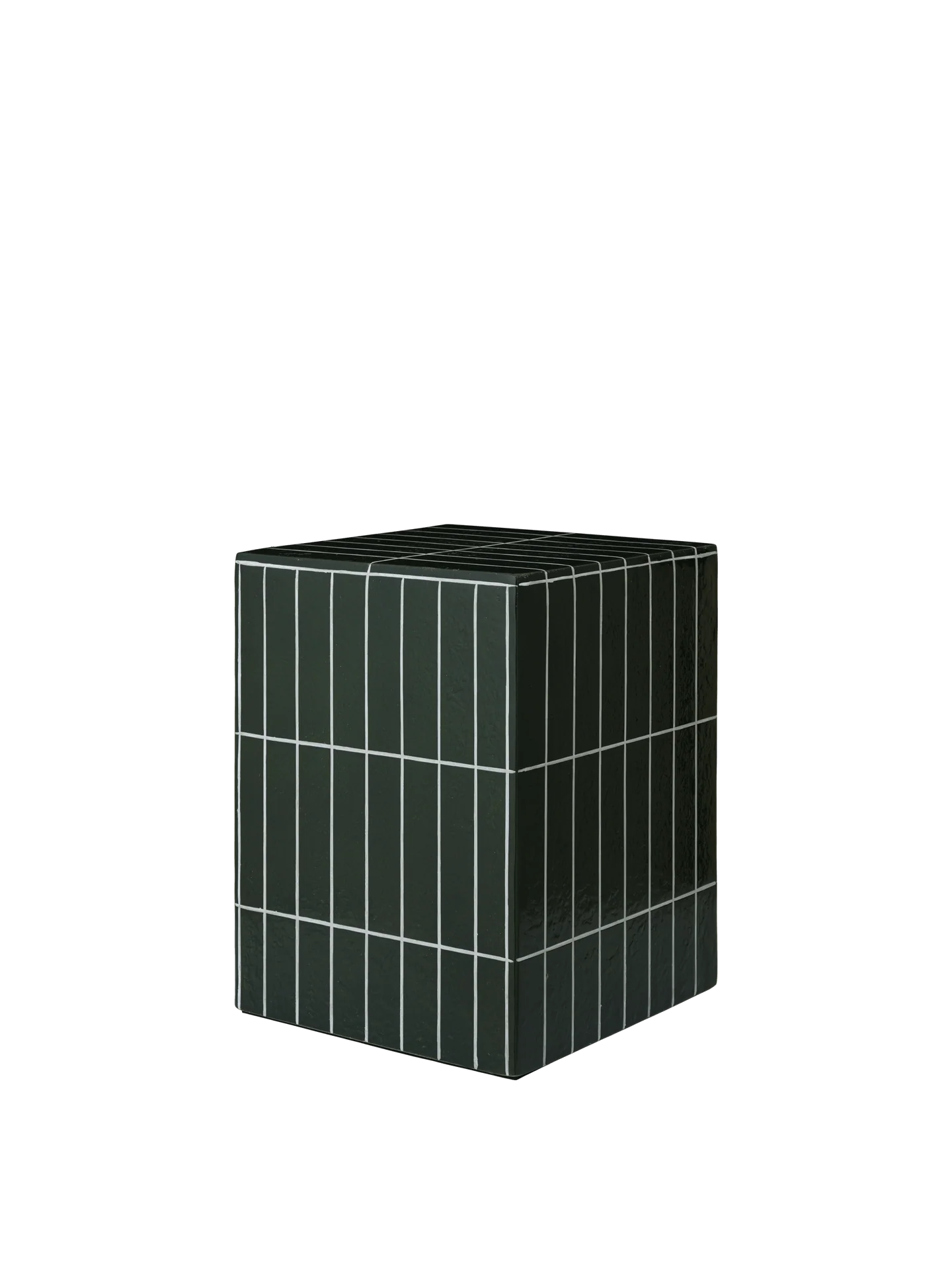 Pillar Side Table - Dark Green