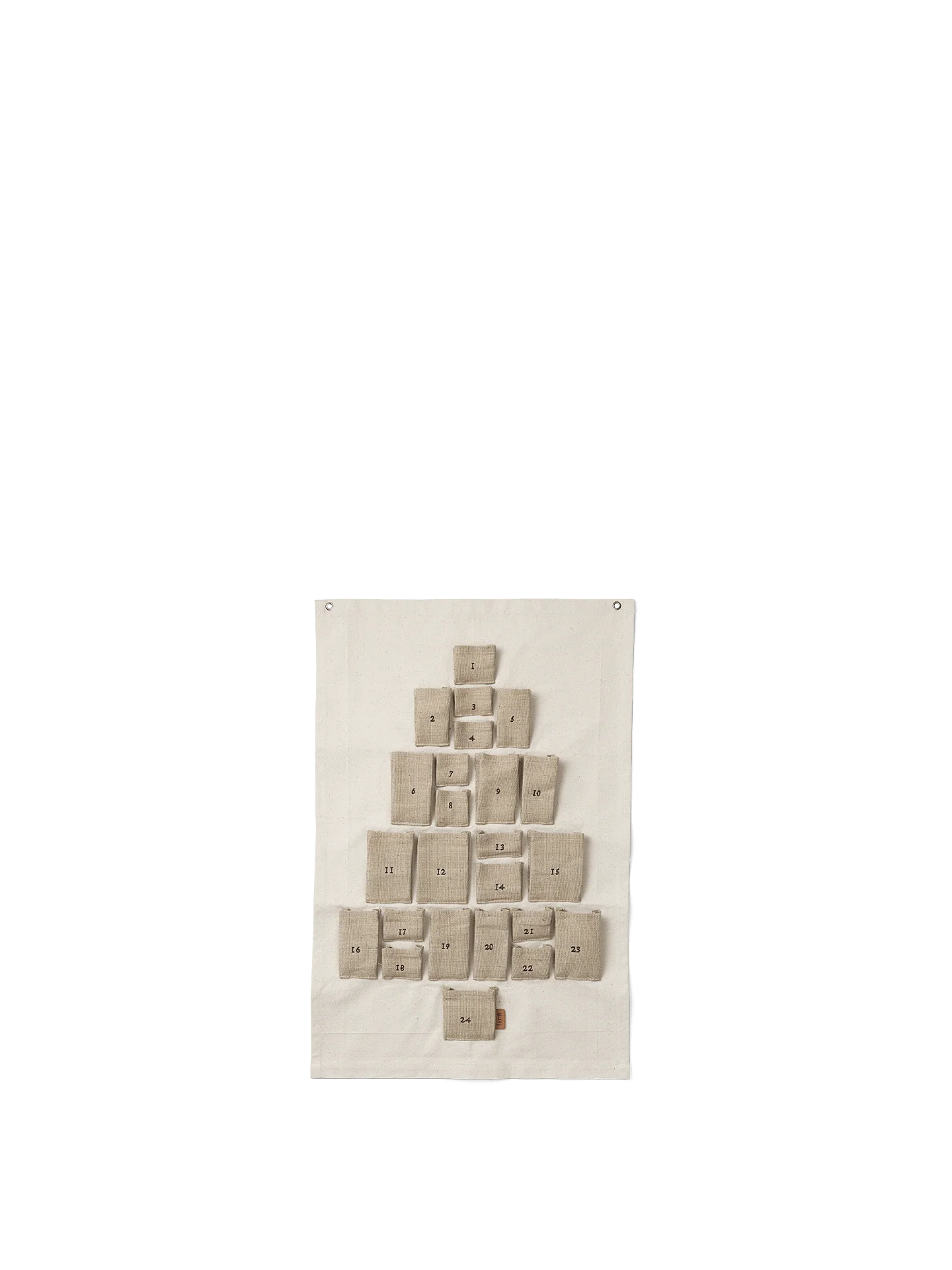 Pine Christmas Calendar - Mini - Natural