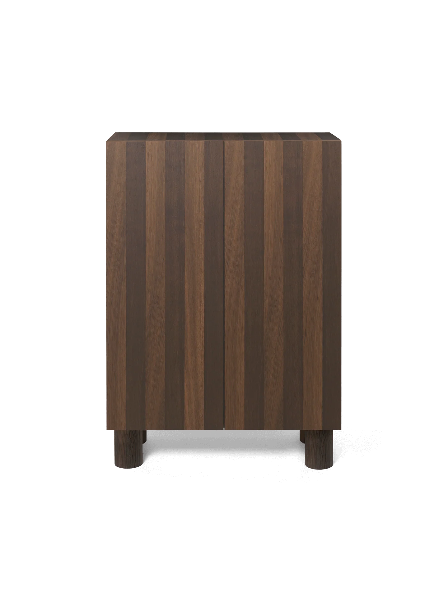 Post Storage Cabinet - Smoked Oak