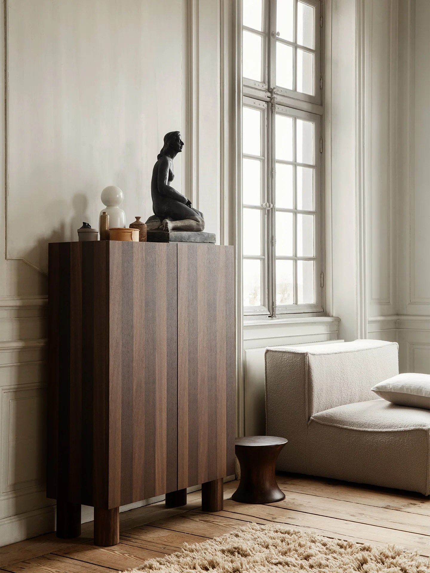 Post Storage Cabinet - Smoked Oak - Image 2
