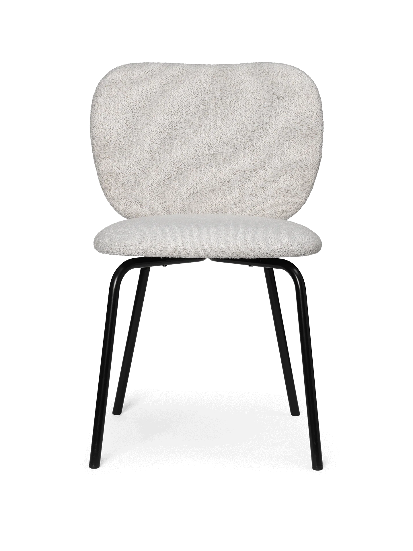 Rico Chair - Black - Soft Bouclé - Off-White/Sand - US