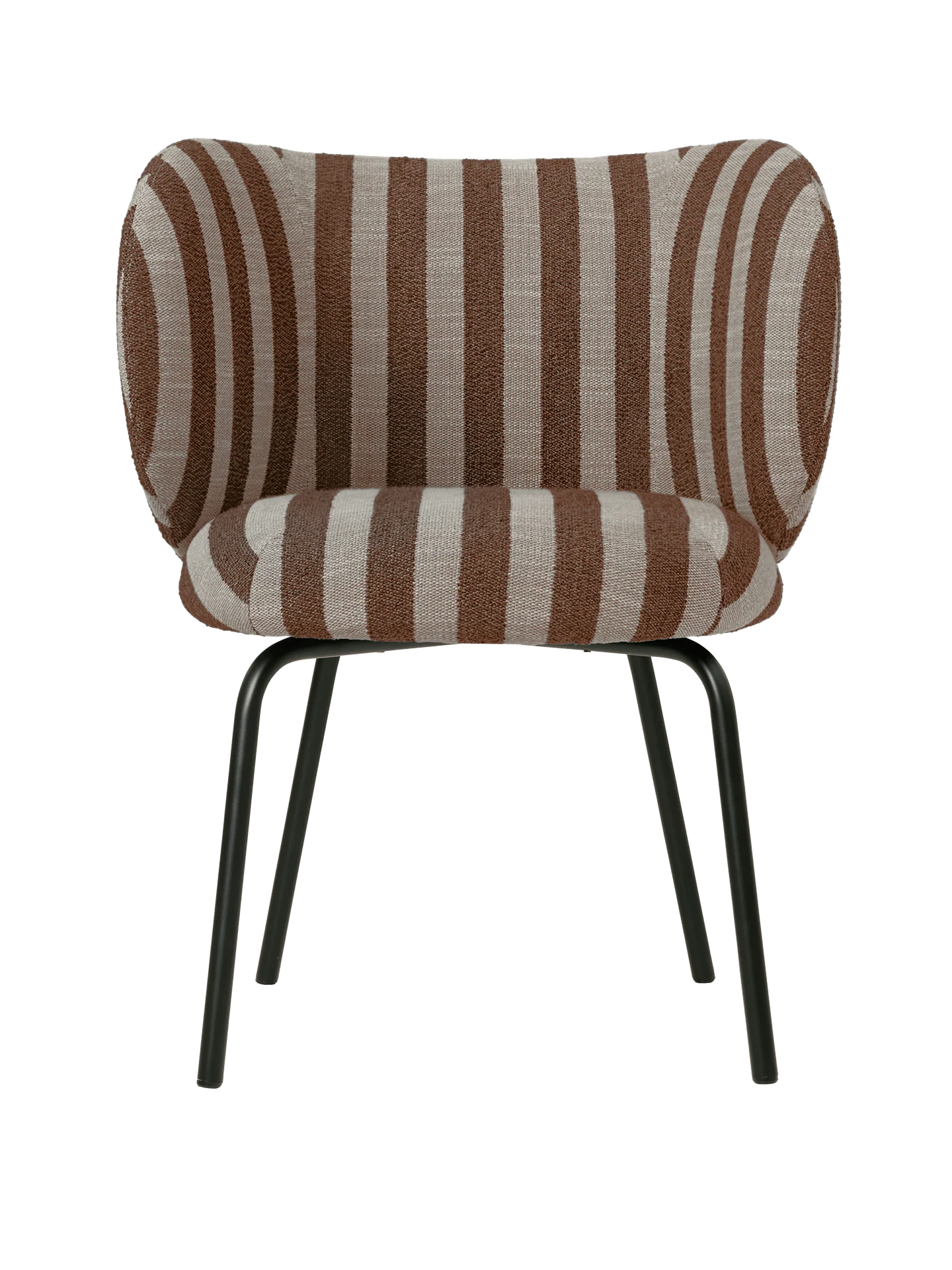 Rico Dining Chair - Black - Louisiana - Sand/Chocolate - US