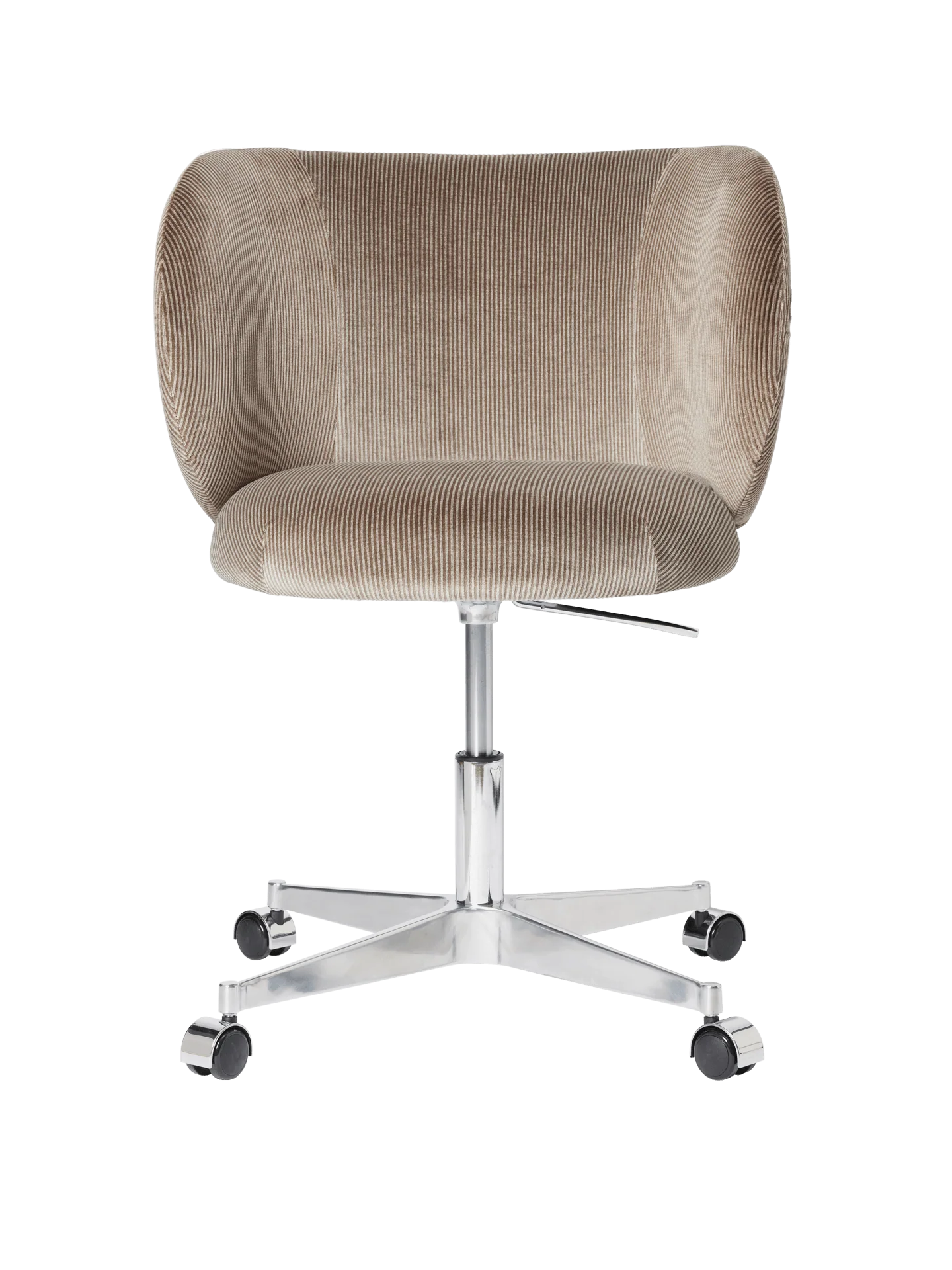 Rico Dining Chair - Castors - Devoré Velvet - Flint Grey - US