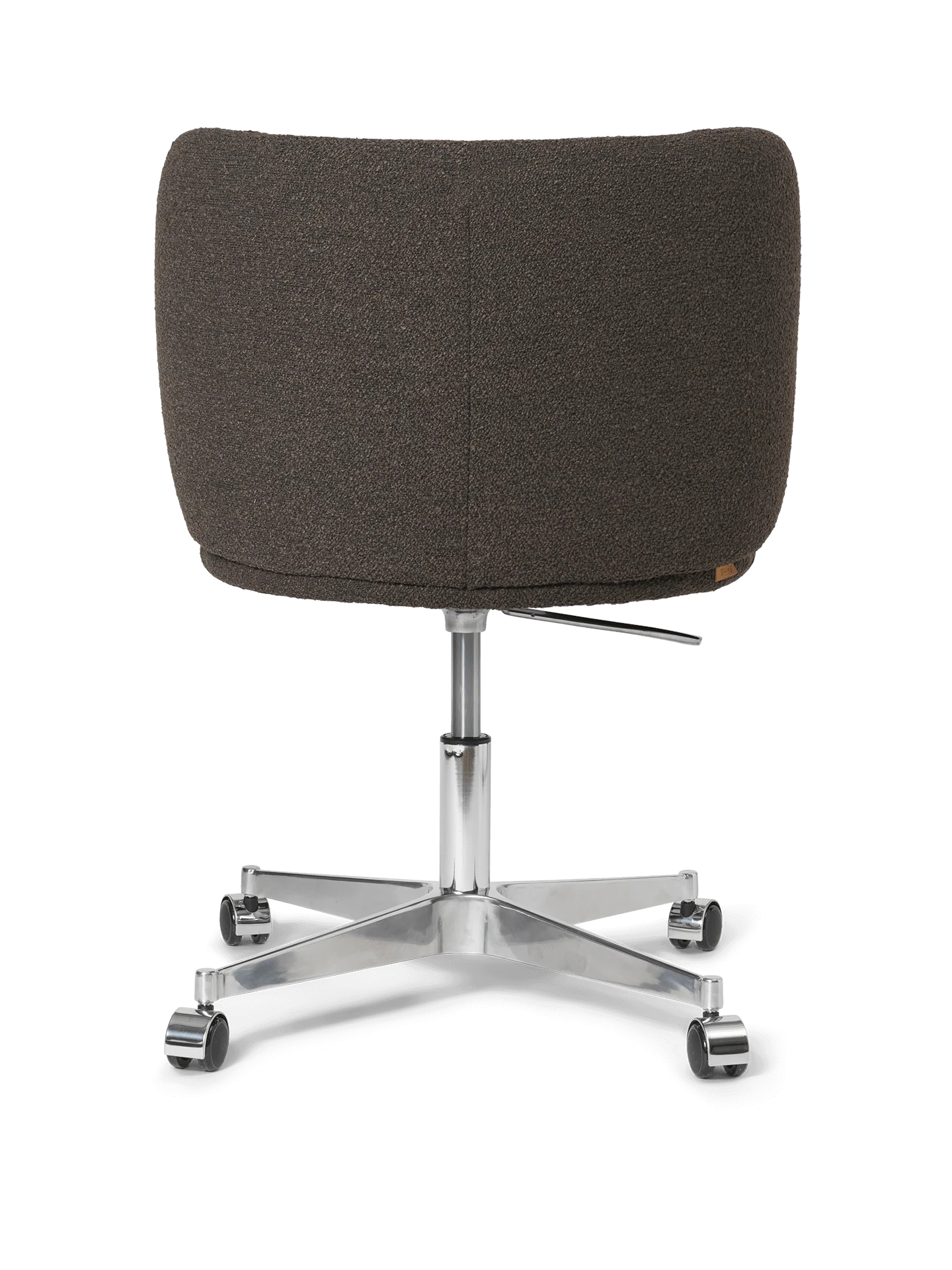 Rico Dining Chair - Castors - Soft Bouclé - Dark Brown - US - Image 5