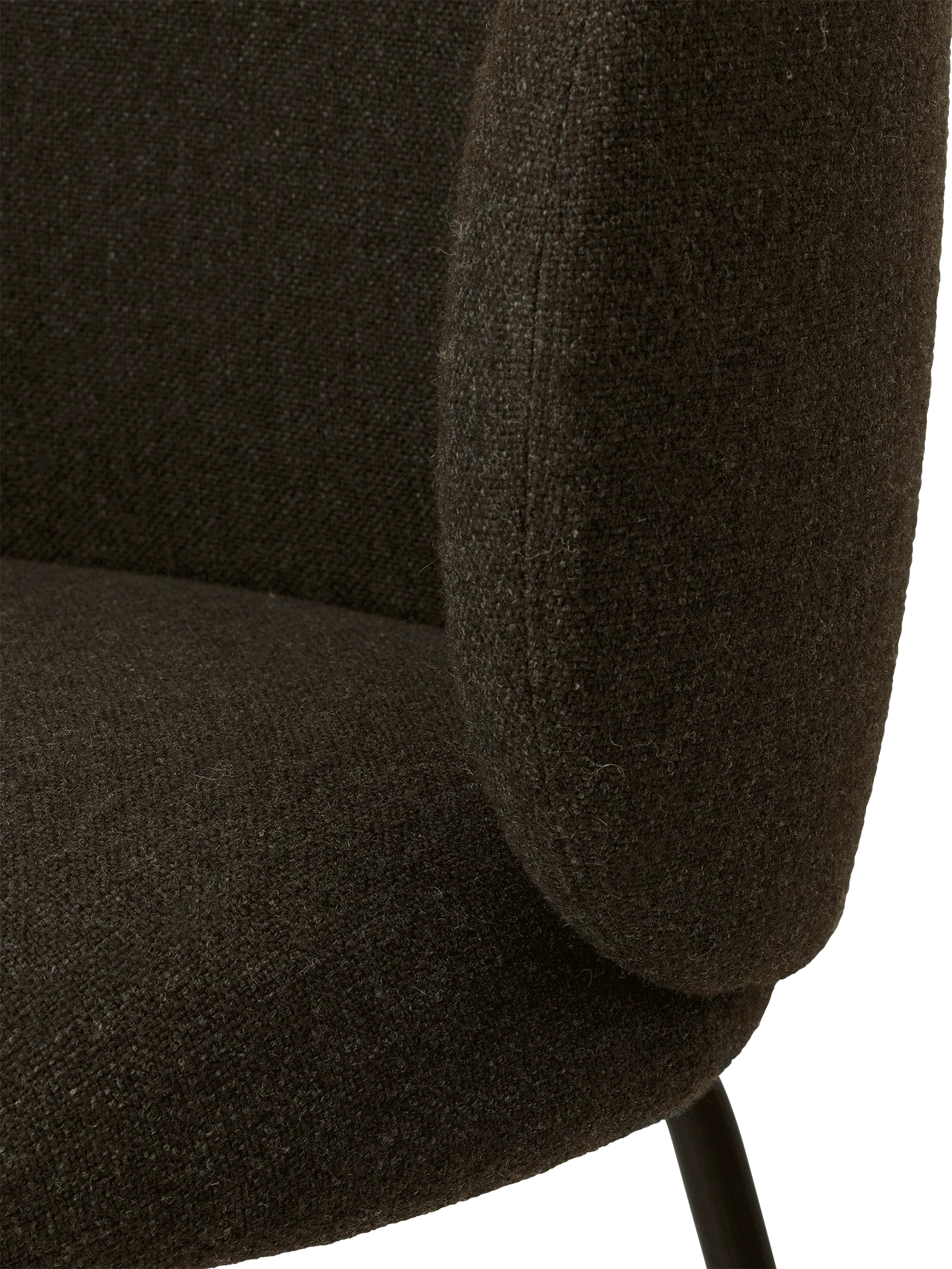 Rico Dining Chair - Black - Hallingdal - Dark Grey/Brown - US - Image 3