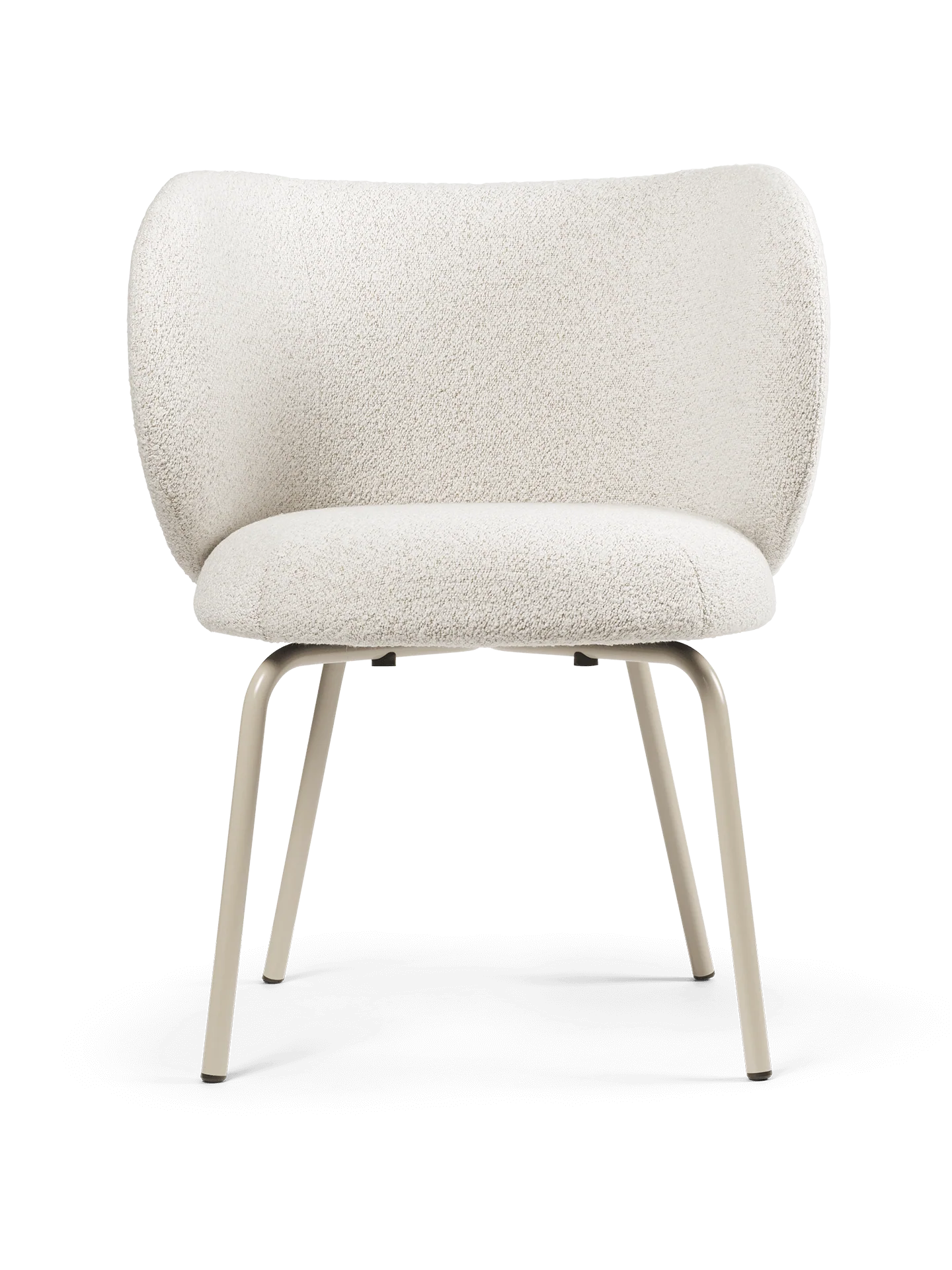 Rico Dining Chair - Cashmere - Soft Bouclé - Off-White/Sand - US