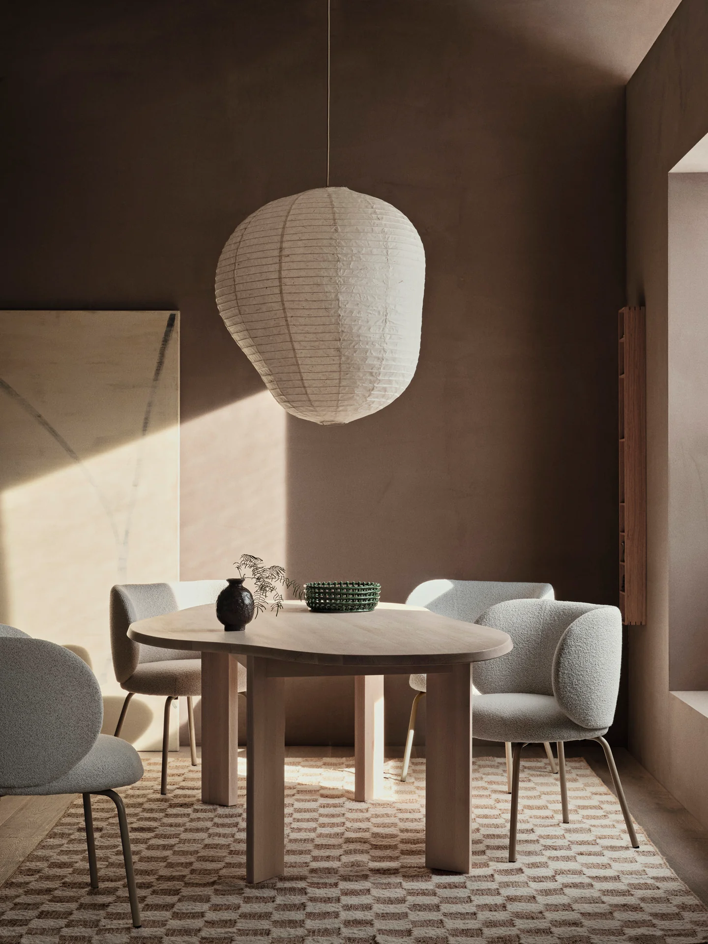 Rico Dining Chair - Cashmere - Soft Bouclé - Off-White/Sand - US - Image 2