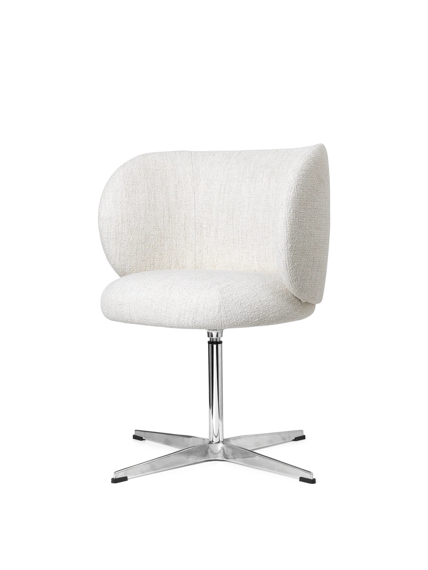 Rico Dining Chair - Swivel - Bouclé - Off-White - US - Image 5