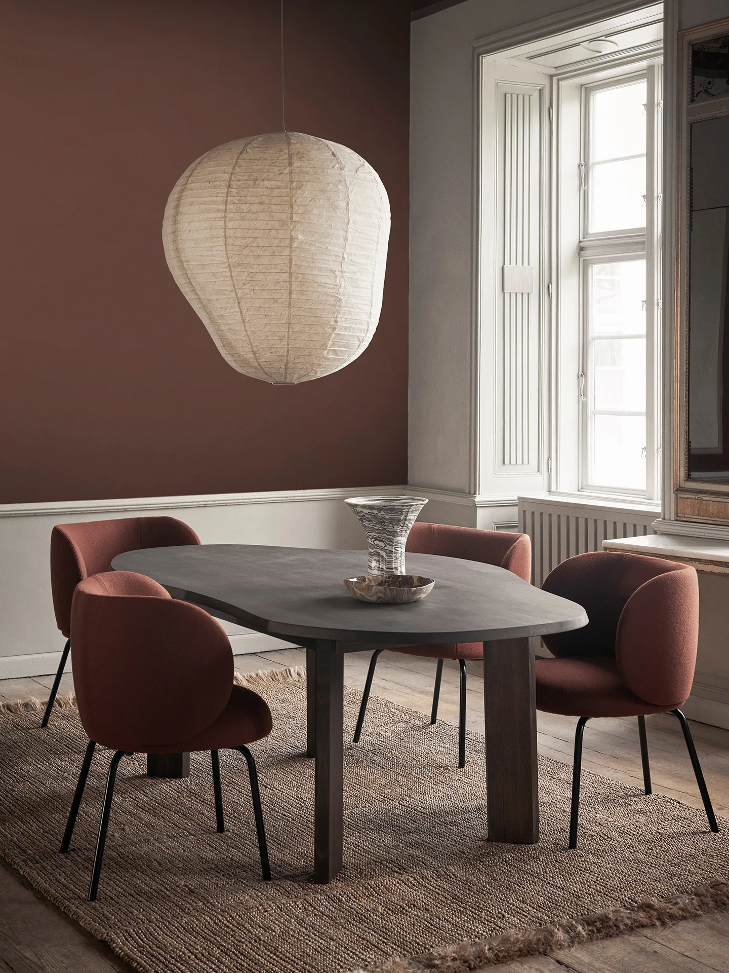 Rico Dining Chair - Black - Tonus - Red Brown - US - Image 2