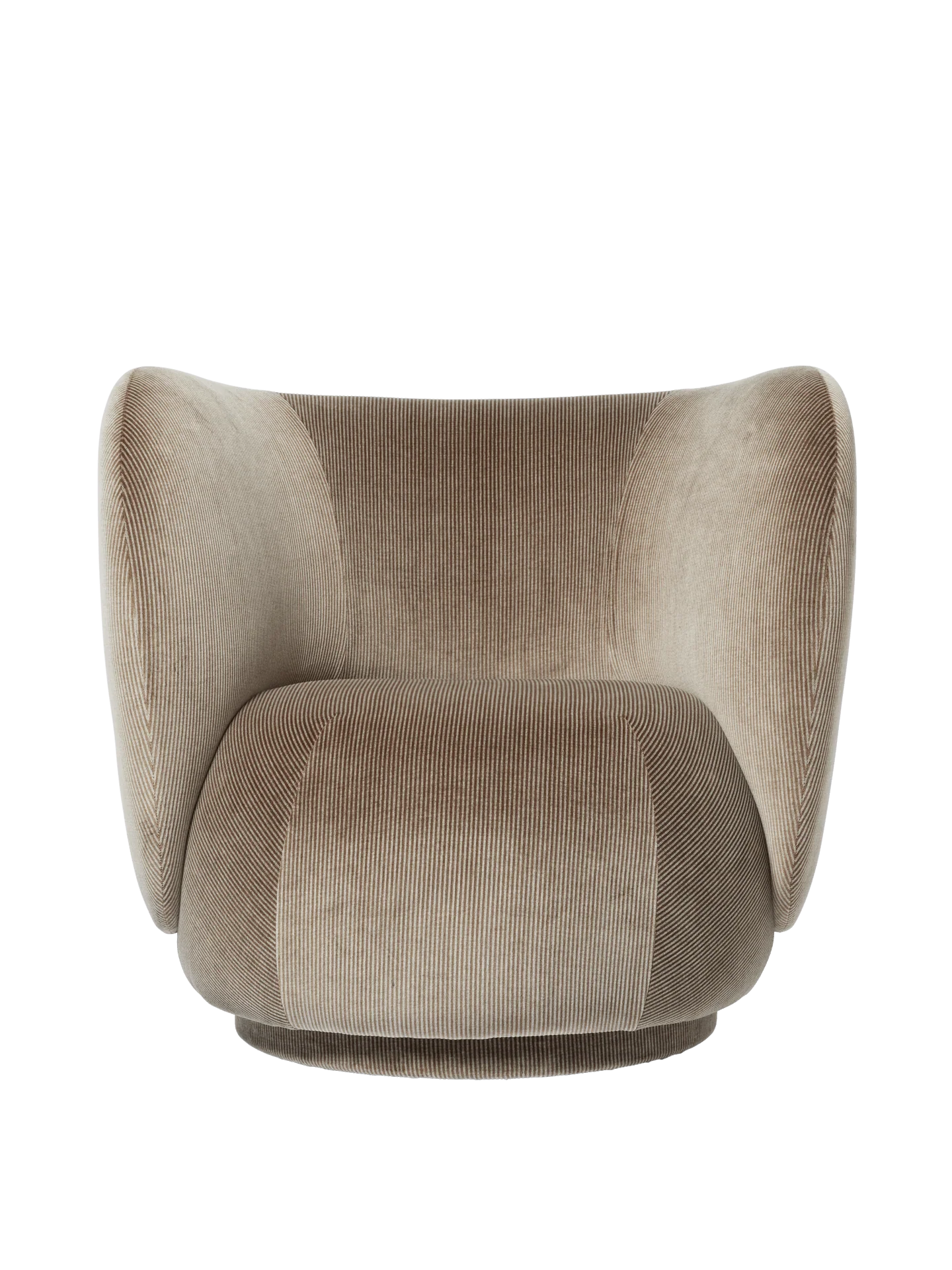Rico Lounge Chair - Devoré Velvet - Flint Grey - US