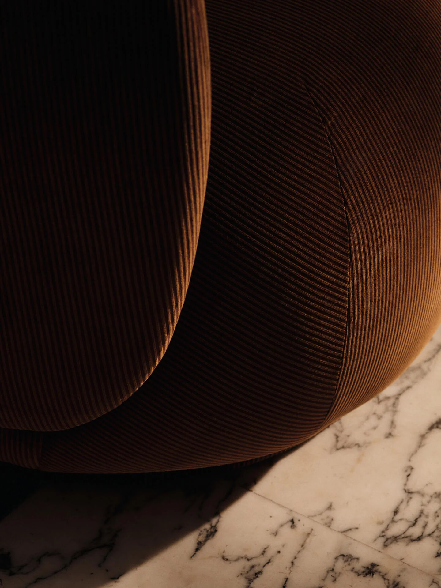 Rico Lounge Chair - Devoré Velvet - Rust - US - Image 2