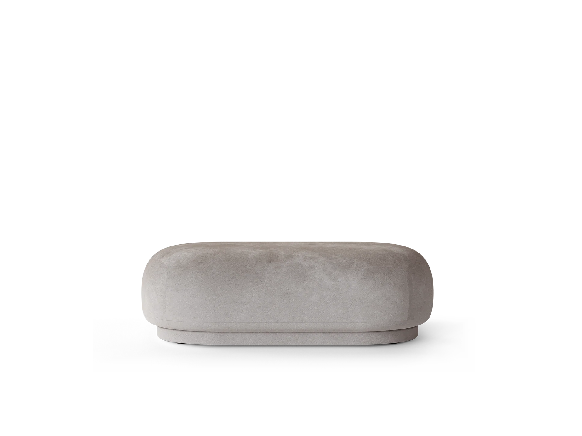 Rico Ottoman - Faded Velvet - Concrete - US