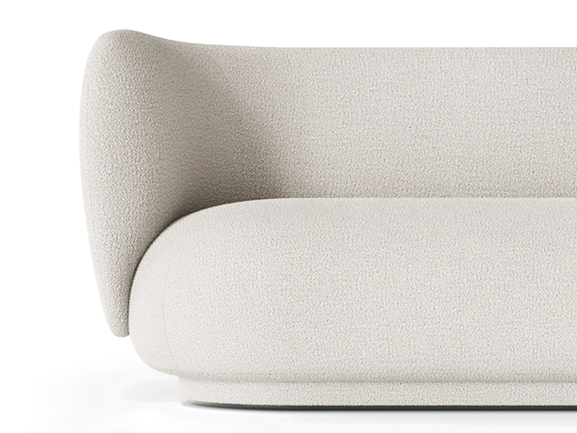 Rico Sofa 4-seater - Bouclé - Off-White - US - Image 3