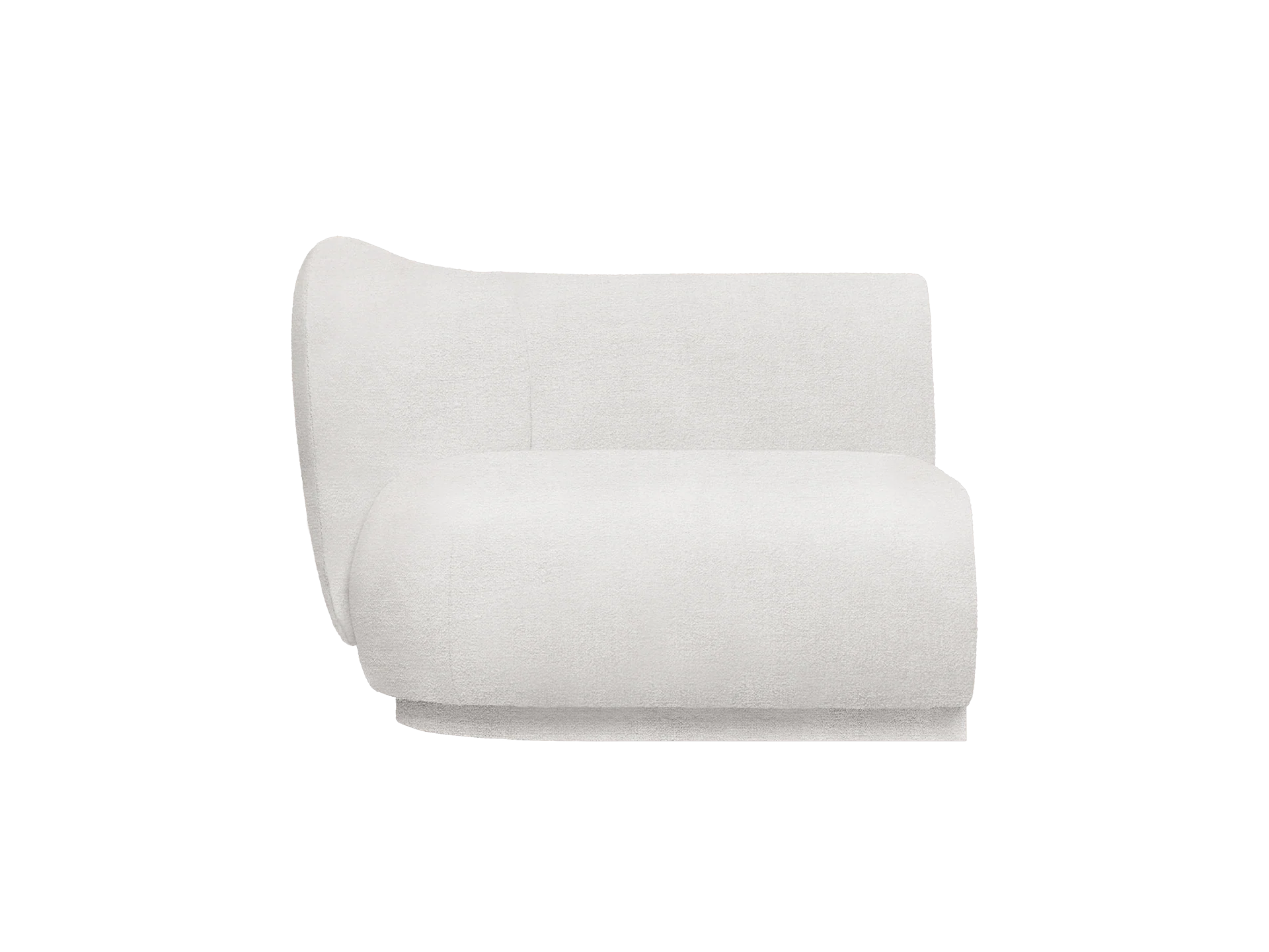 Rico Sofa Armrest Left - Bouclé - Off-White - US