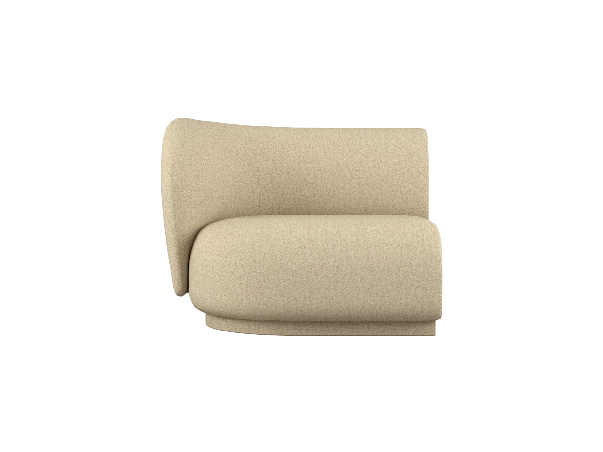 Rico Sofa Armrest Left - Raw Bouclé - Natural - US