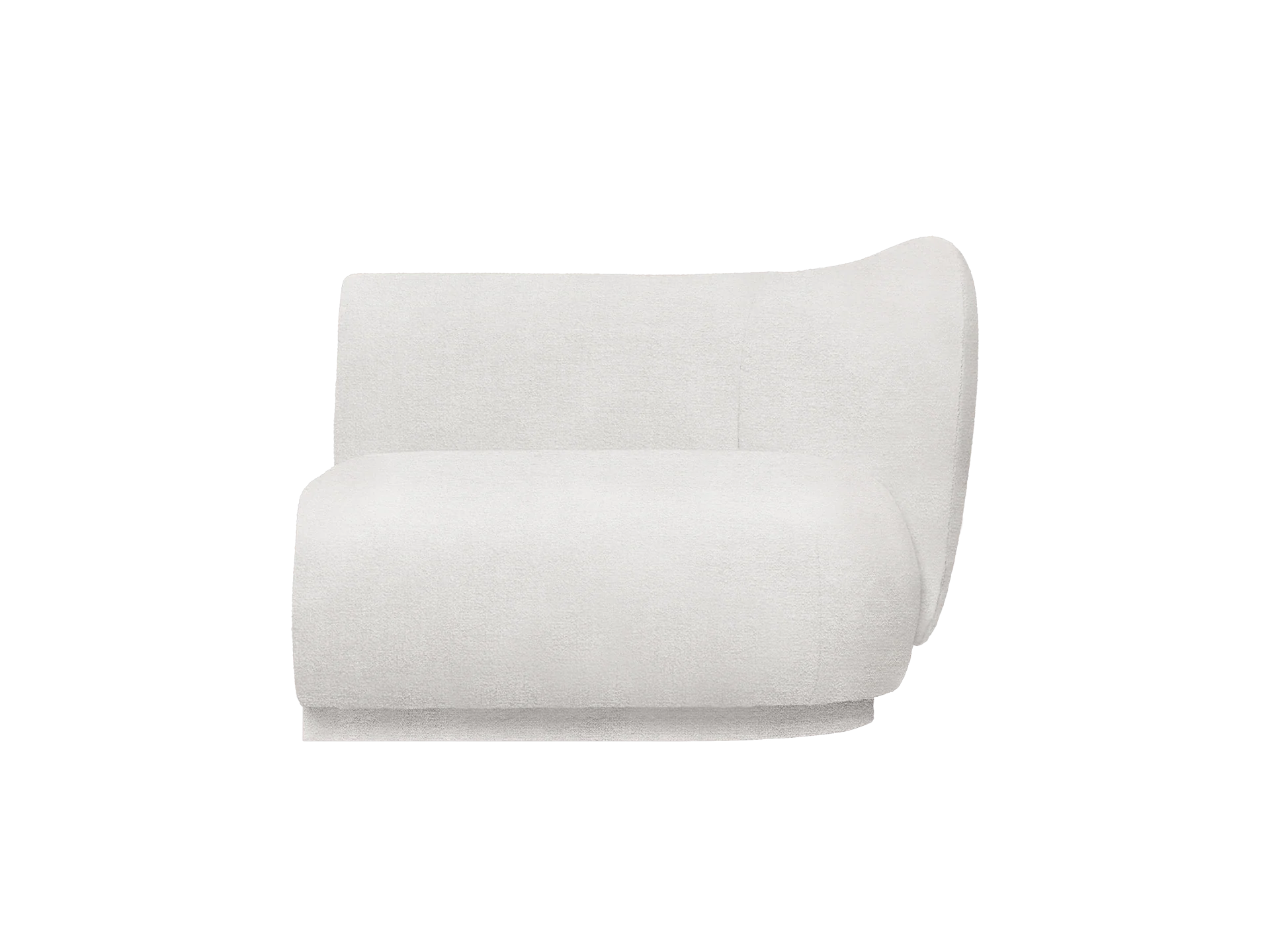 Rico Sofa Armrest Right - Bouclé - Off-White - US