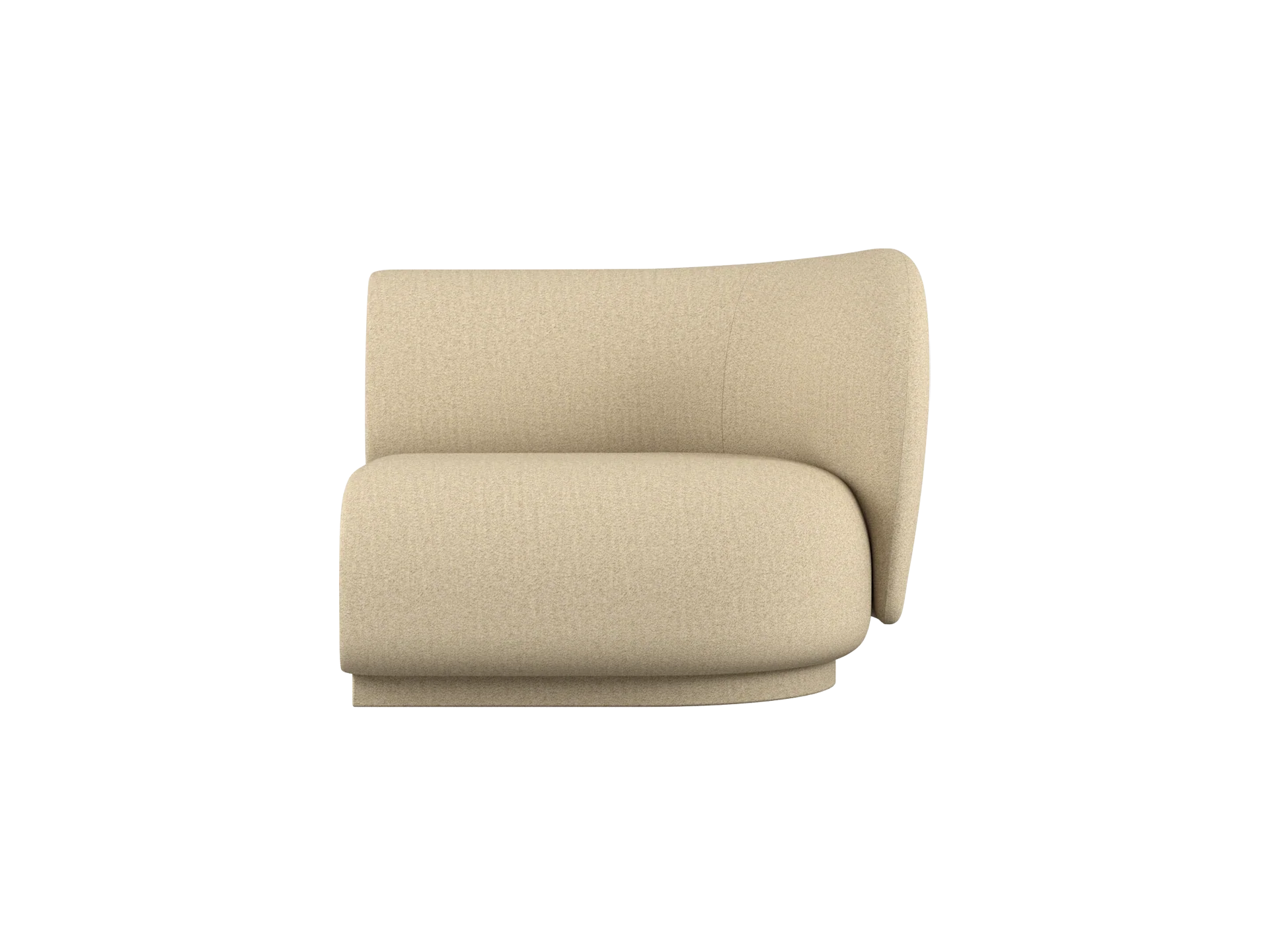 Rico Sofa Armrest Right - Raw Bouclé - Natural - US