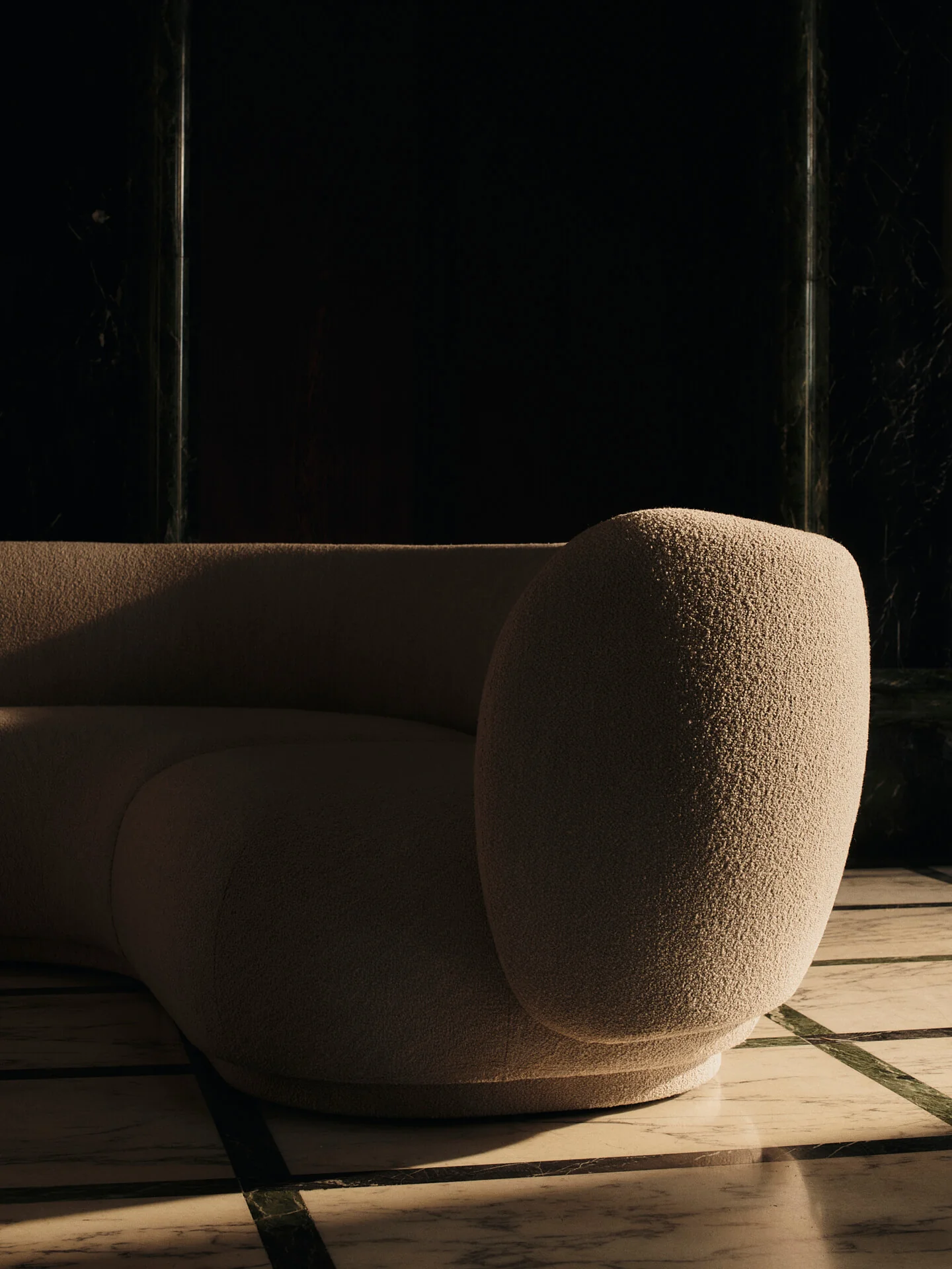 Rico Sofa Armrest Right - Soft Bouclé - Natural - US - Image 5
