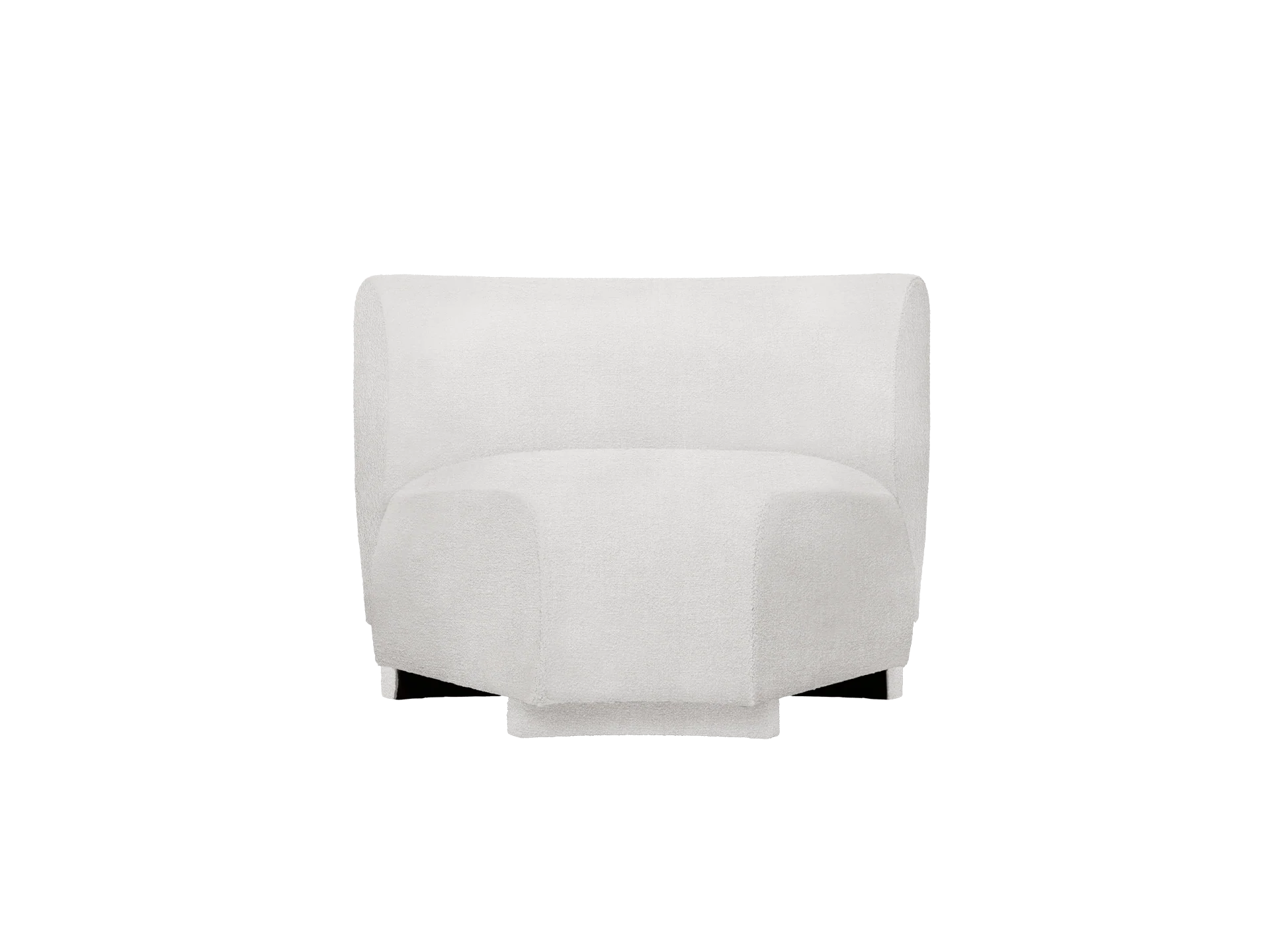 Rico Sofa Corner - Narrow - Bouclé - Off-White - US