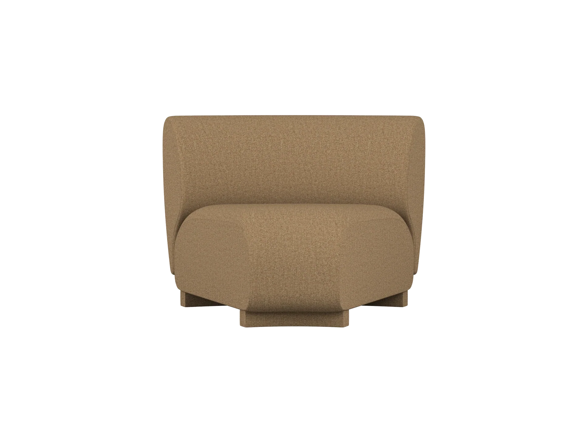 Rico Sofa Corner - Narrow - Raw Bouclé - Tan - US
