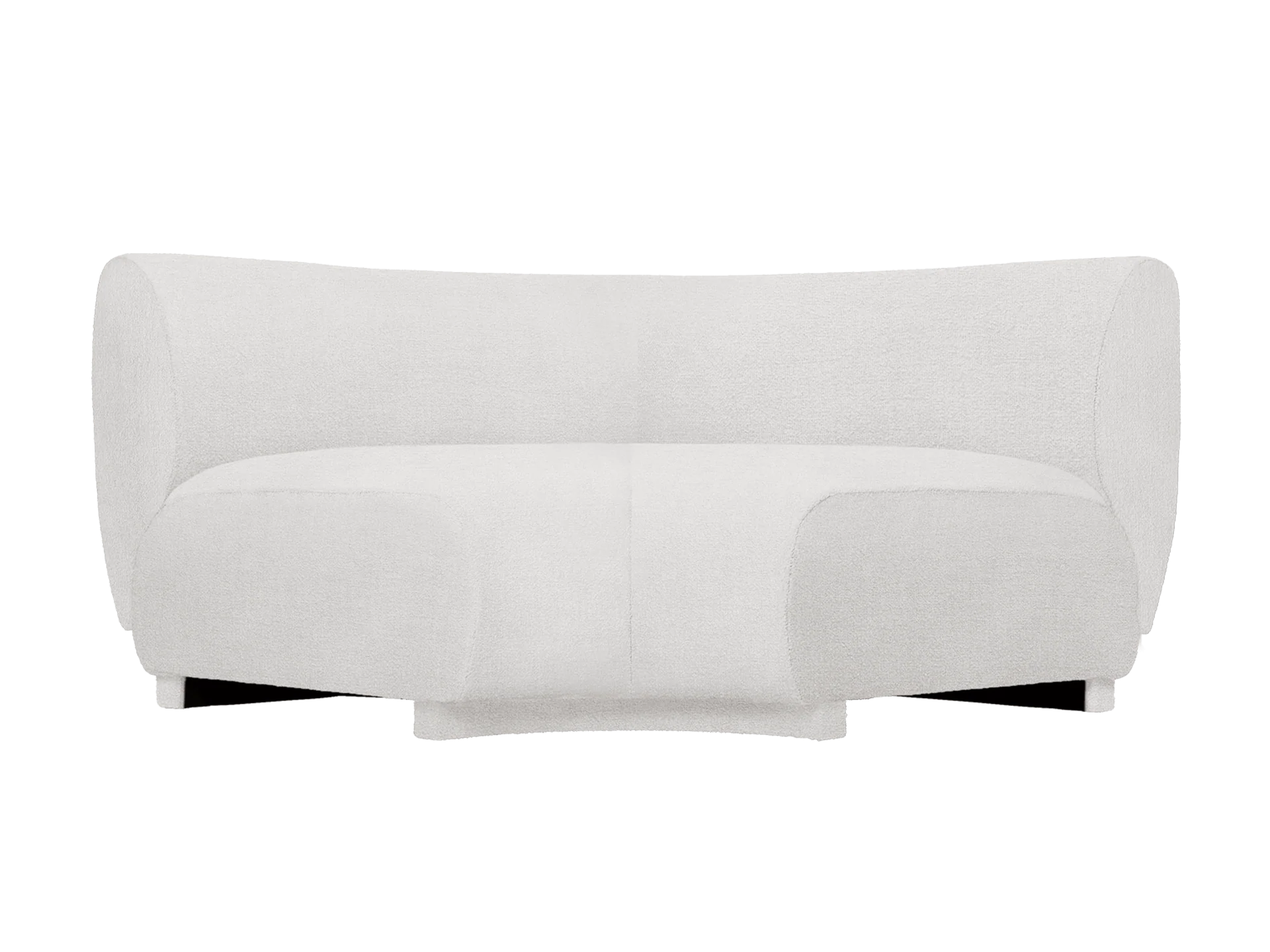 Rico Sofa Corner - Wide - Bouclé - Off-White - US
