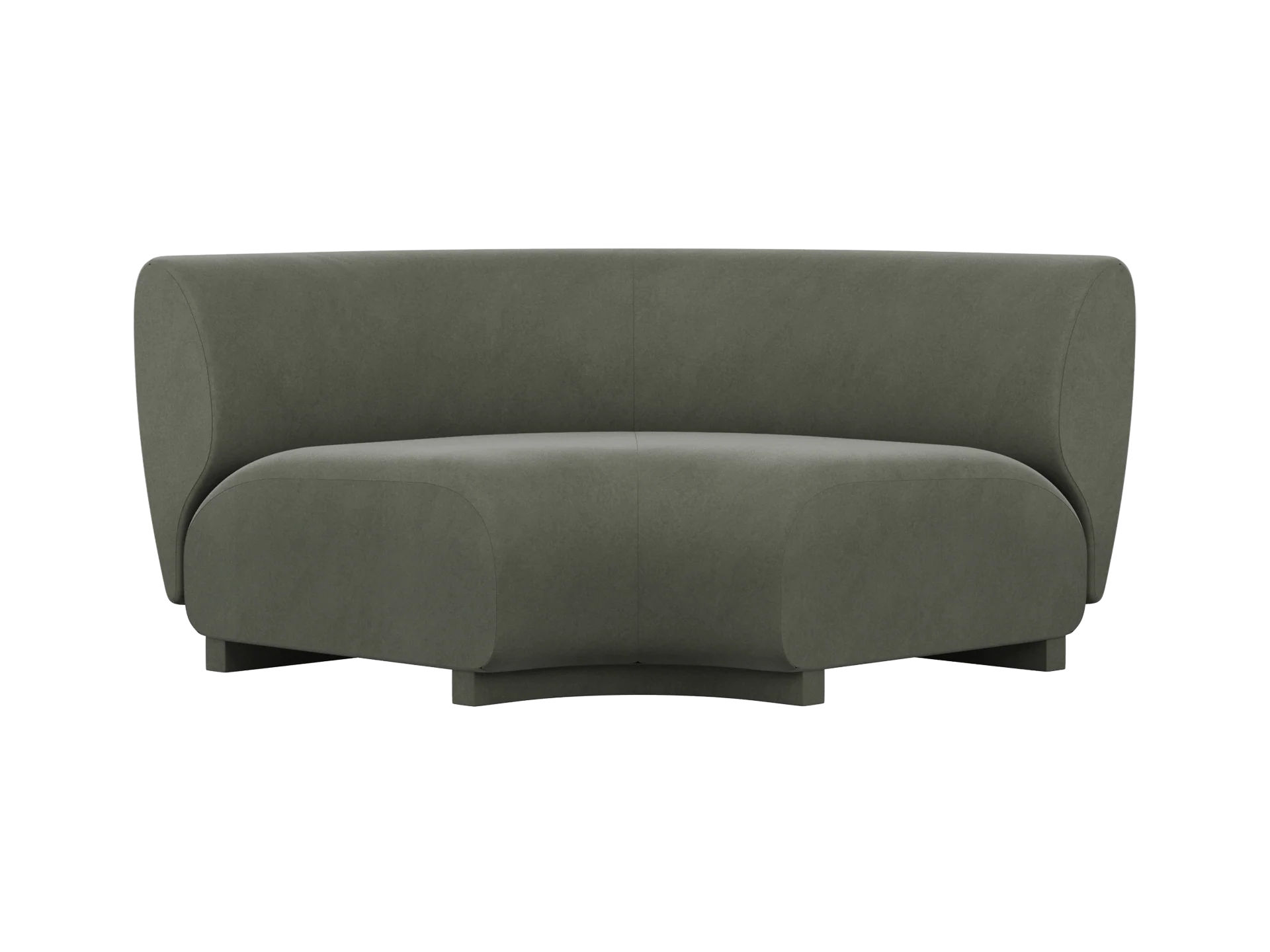 Rico Sofa Corner - Wide - Rich Velvet - Pine - US