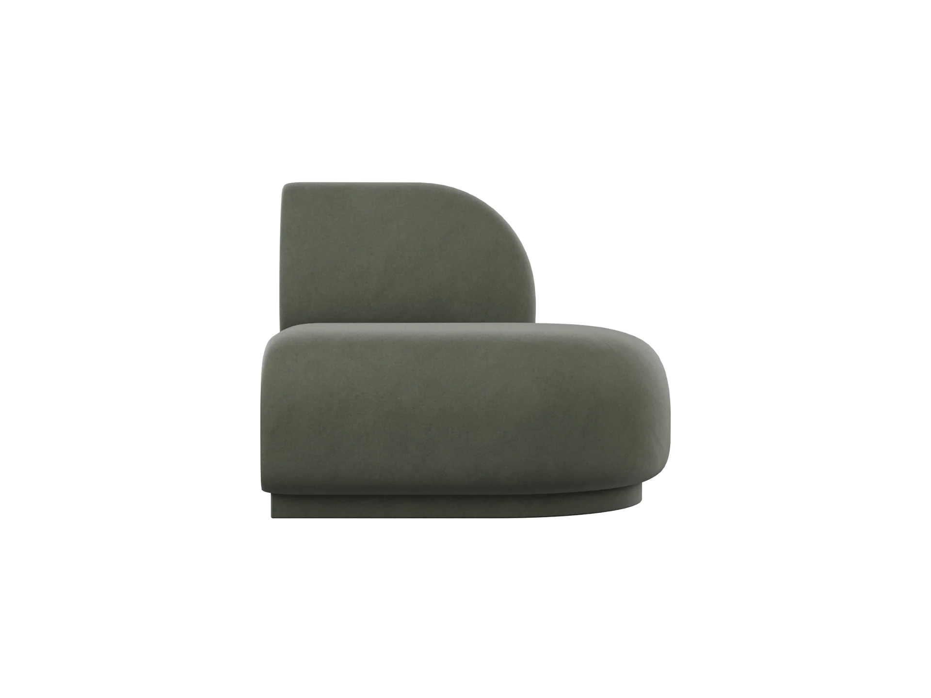 Rico Sofa Open End Left - Rich Velvet - Pine - US