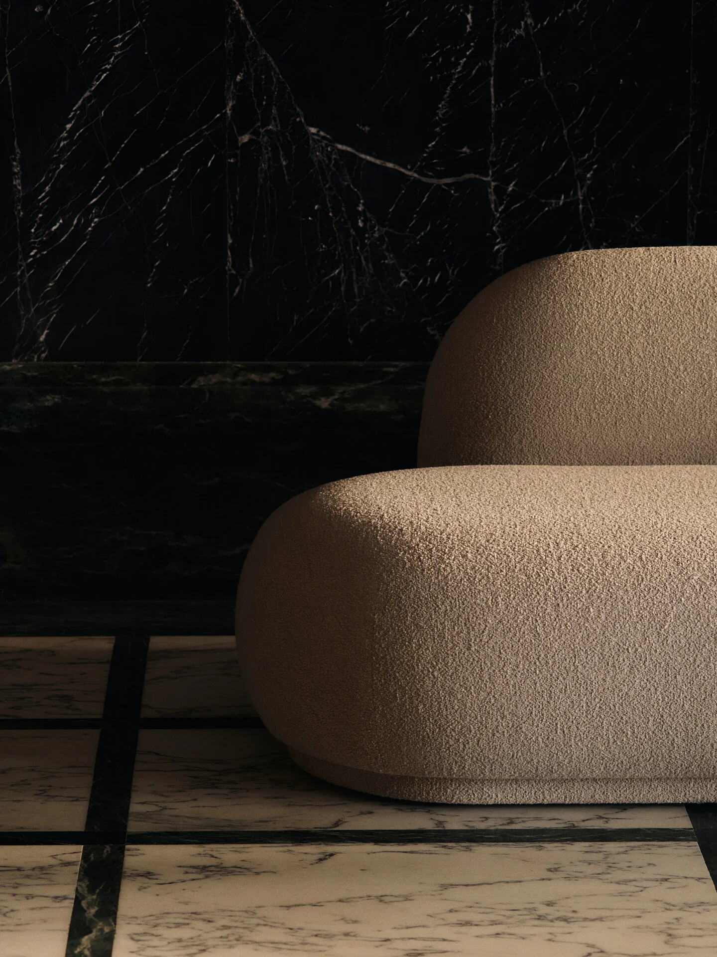 Rico Sofa Open End Left - Soft Bouclé - Natural - US - Image 5