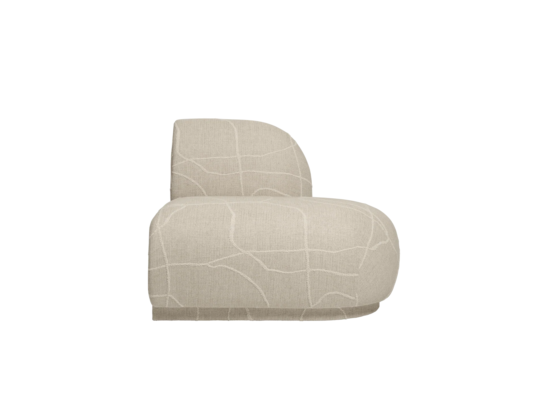 Rico Sofa Open End Right - Can Lis - Sand/Off-White - US