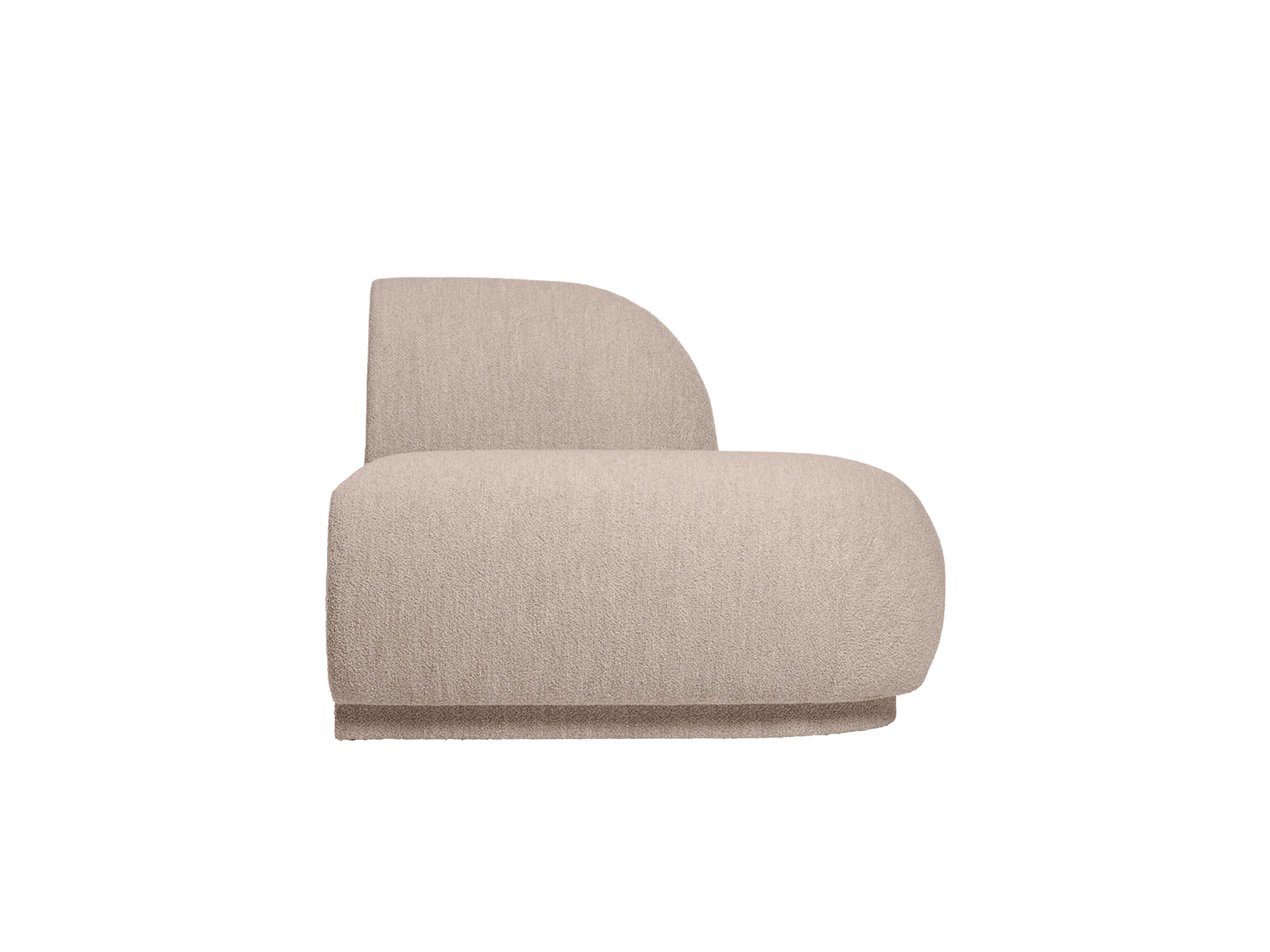 Rico Sofa Open End Right - Soft Bouclé - Natural - US