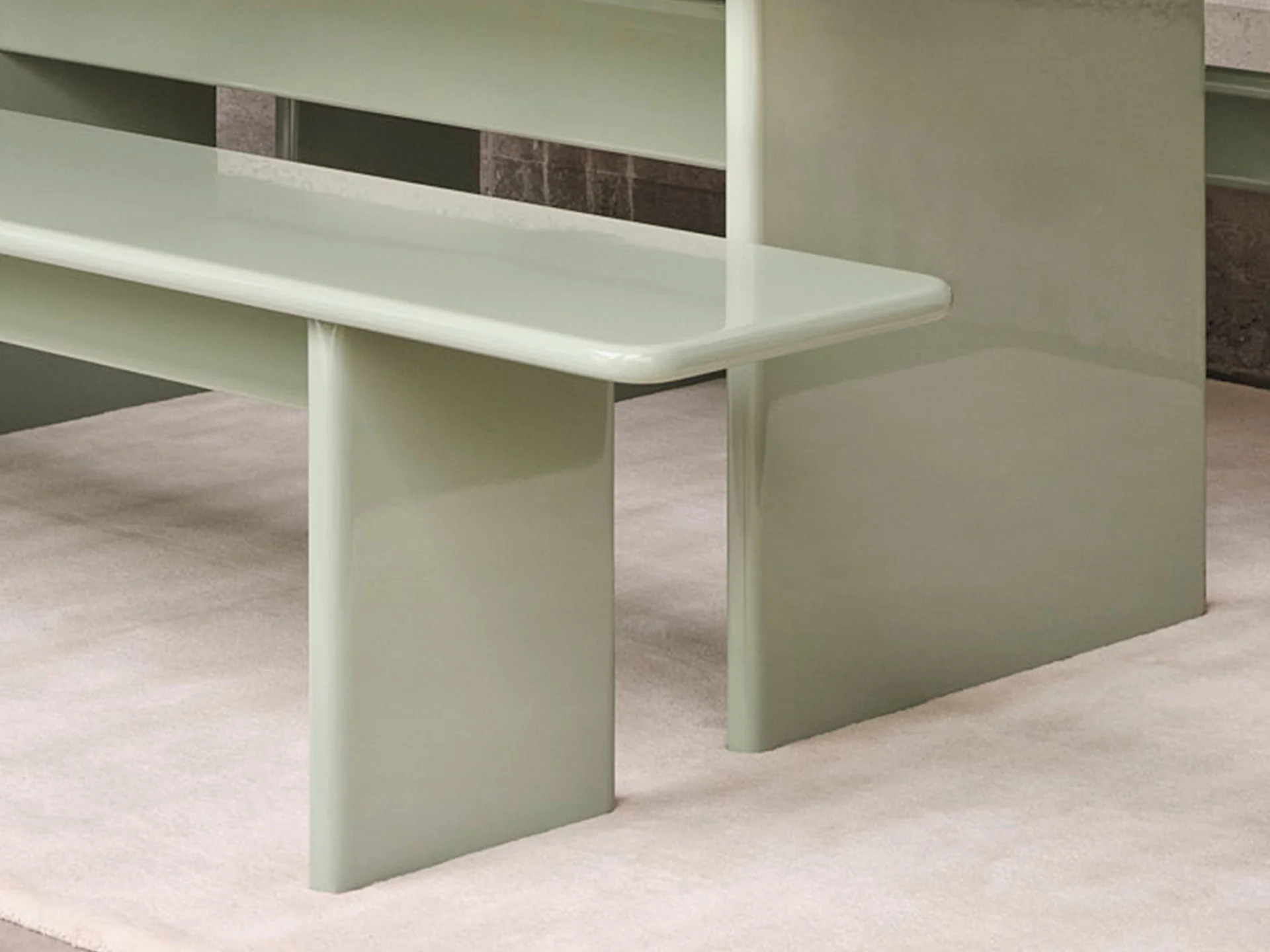 Rink Bench - Small - Tea Green - Image 2