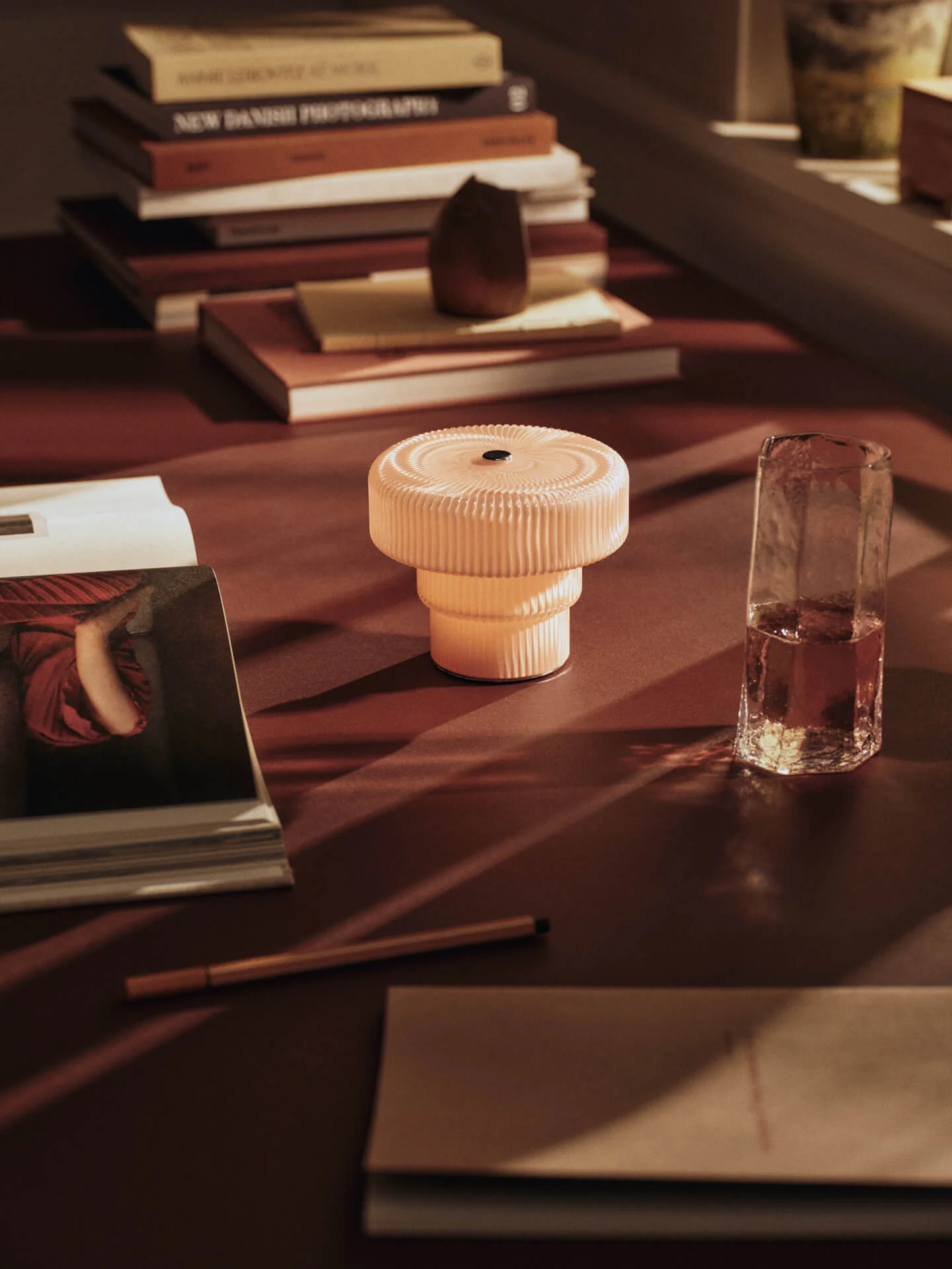 Ripple Portable Lamp - Pale Rose - Image 2