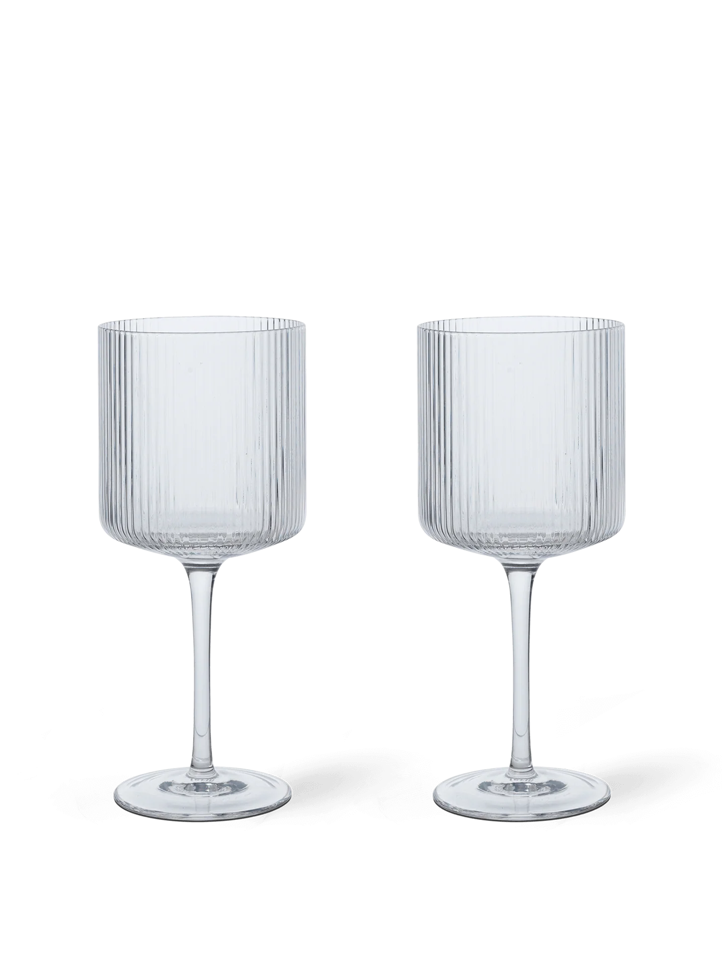 Ripple Red Wine Glasses - Set of 2 - Clear