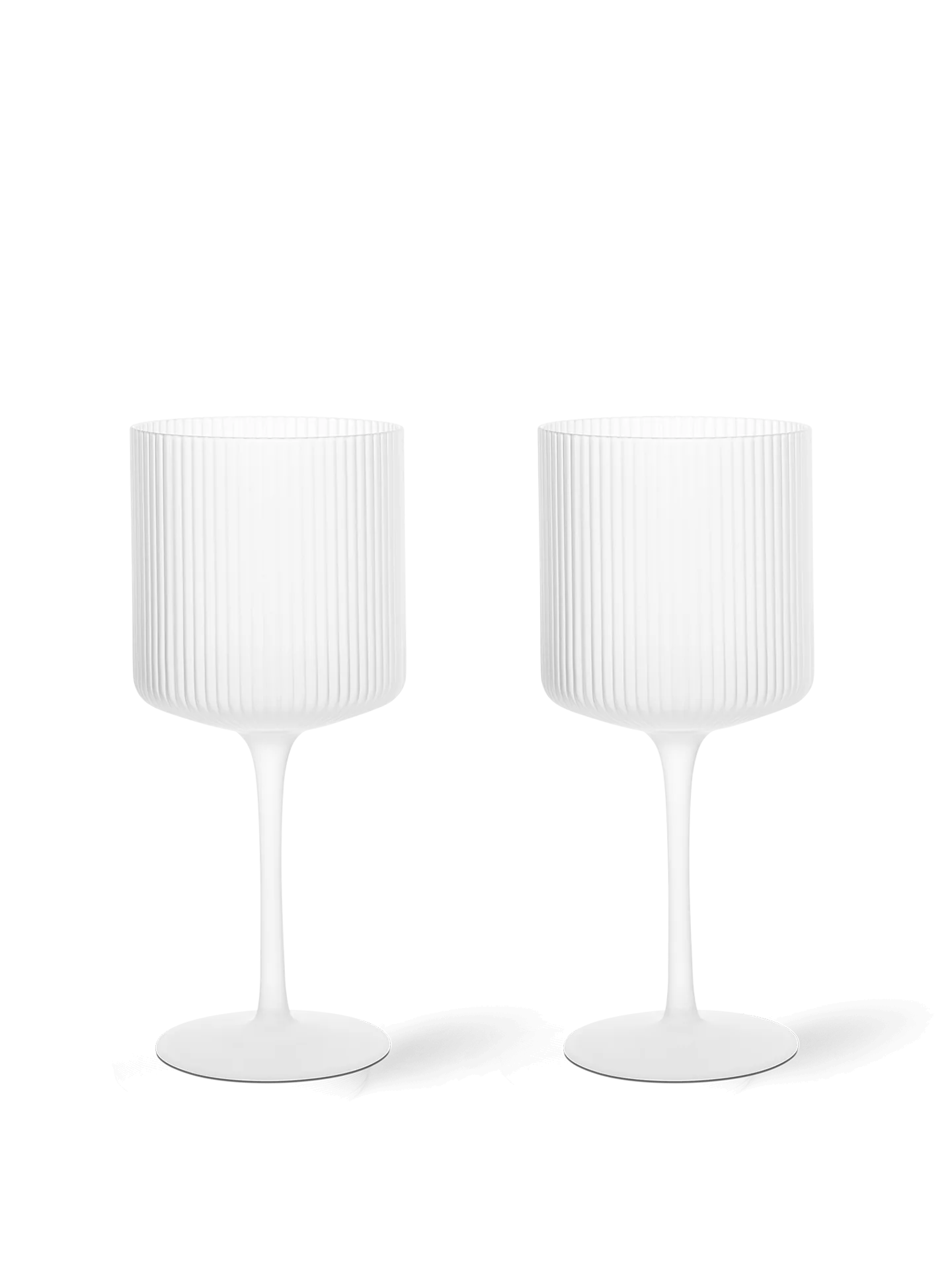 Ripple Red Wine Glasses - Set of 2 - Frosted