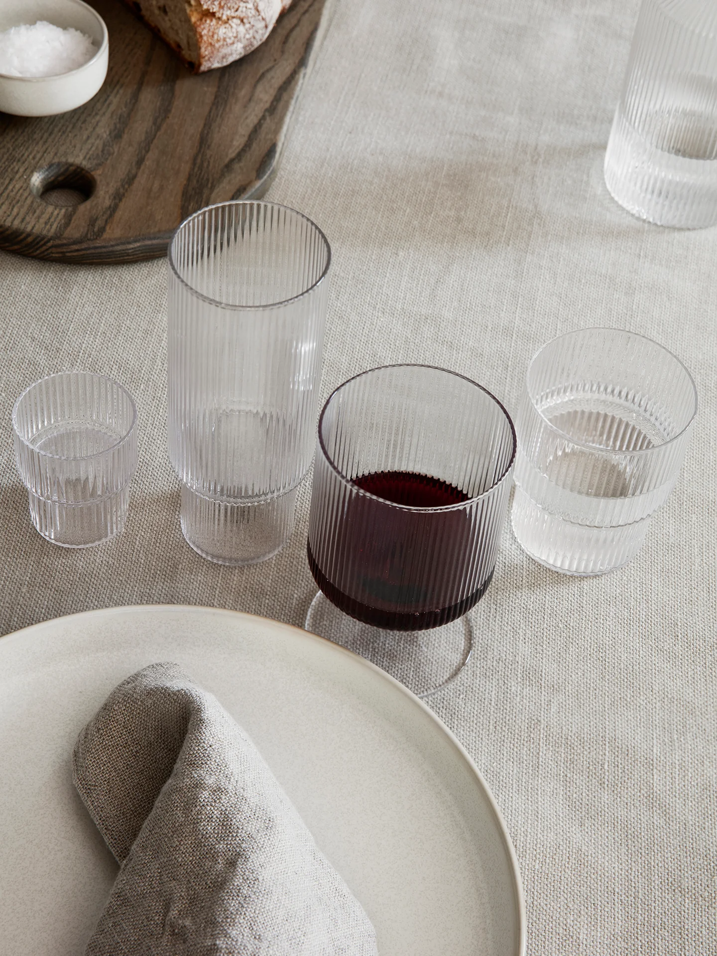 Ripple Small Glasses - Set of 4 - Clear - Image 2