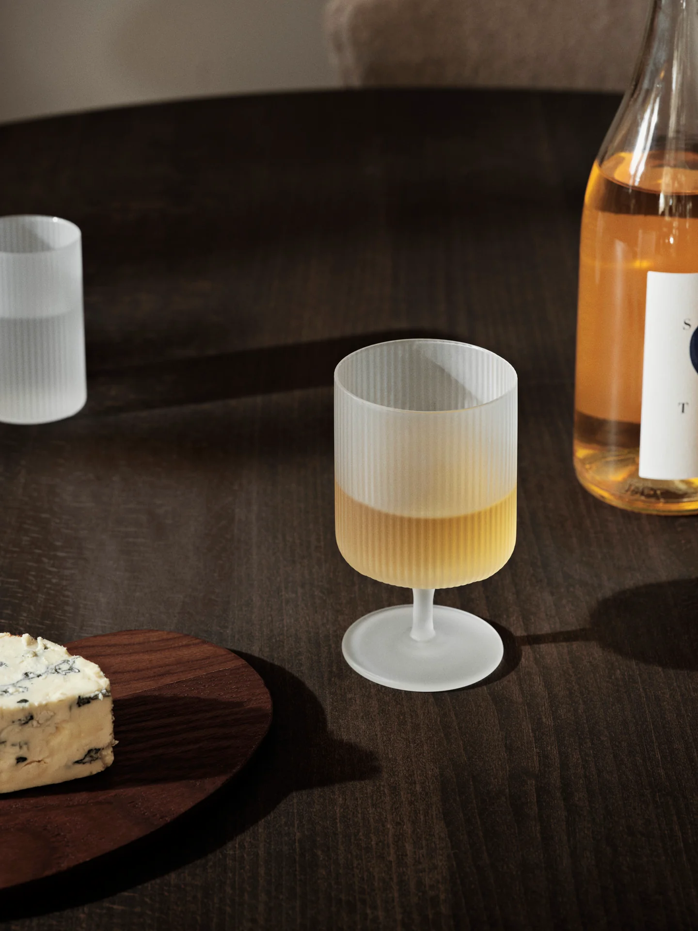 Ripple Wine Carafe & Wine Glasses - Set of 2 - Gift Set - Frosted - Image 3