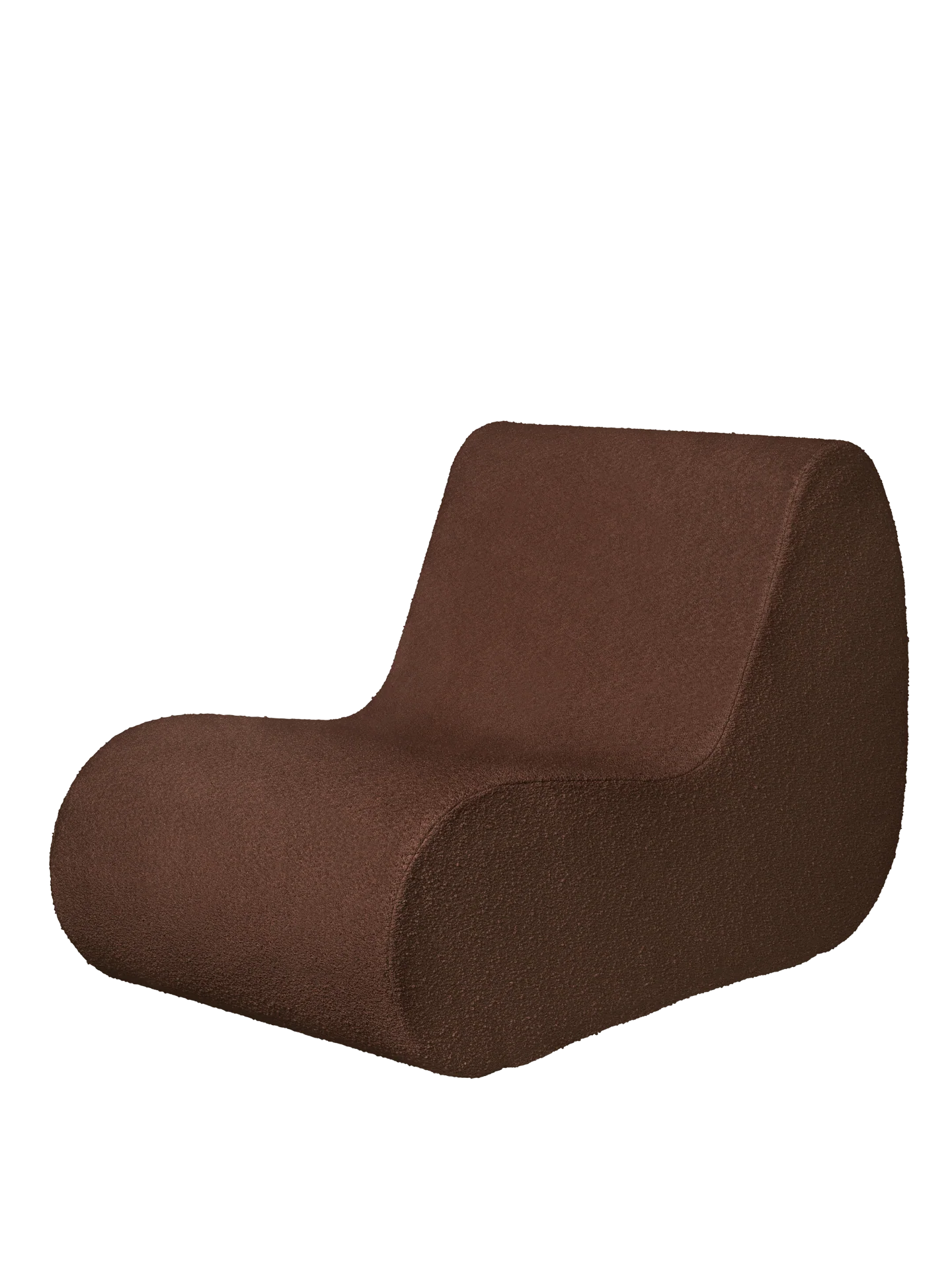 Rouli Center Module - Pure Bouclé - Chestnut Brown