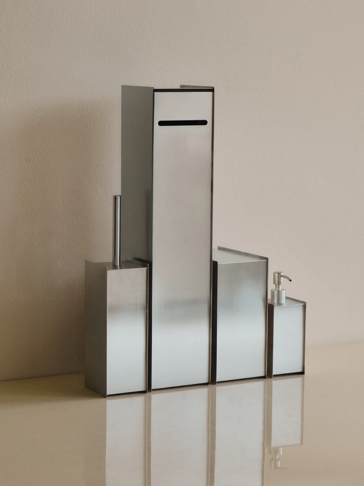 Sama Toilet Brush - Brushed Stainless Steel - Image 3