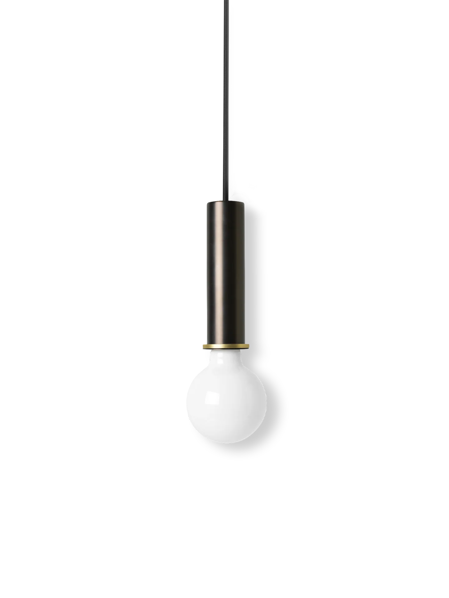 Socket Pendant High - Black Brass - UL