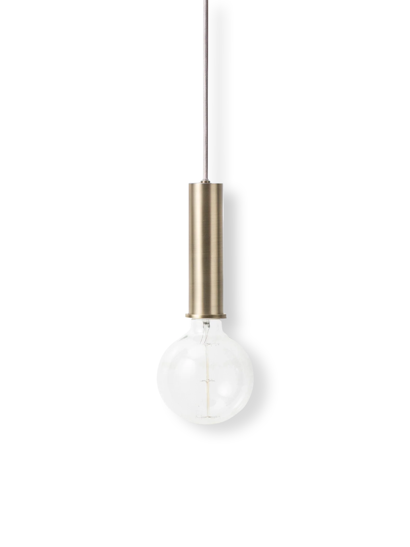 Socket Pendant High - Brass - UL