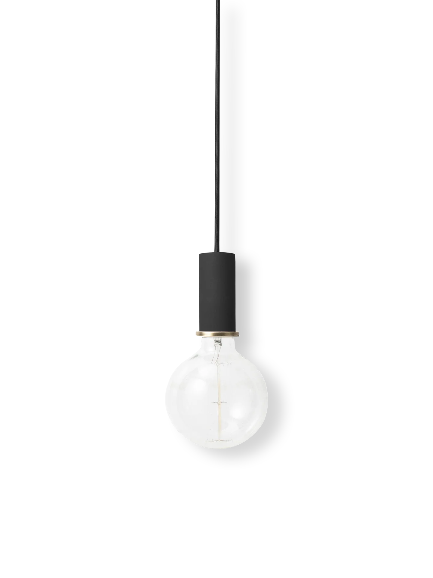 Socket Pendant Low - Black - UL