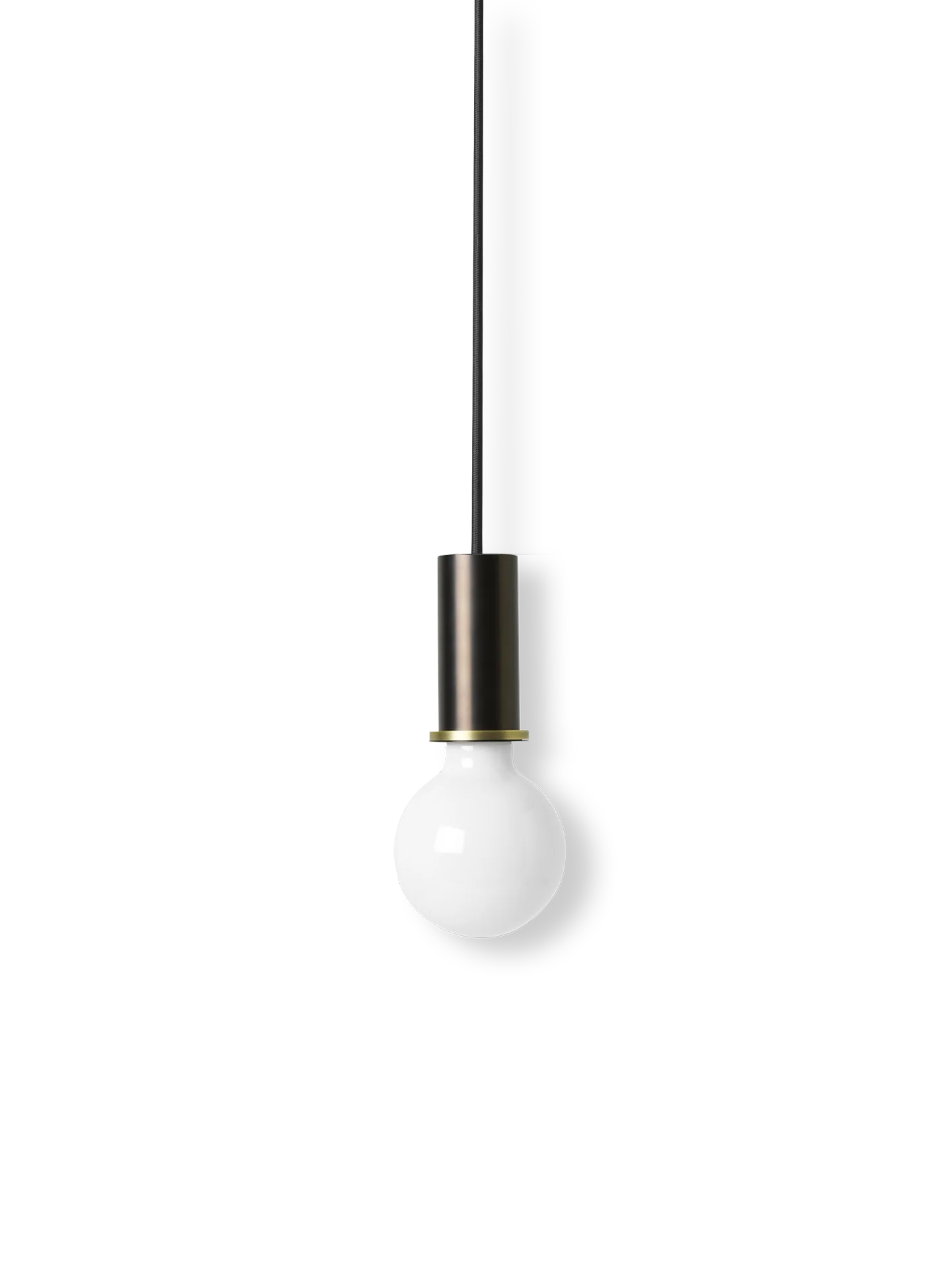 Socket Pendant Low - Black Brass - UL