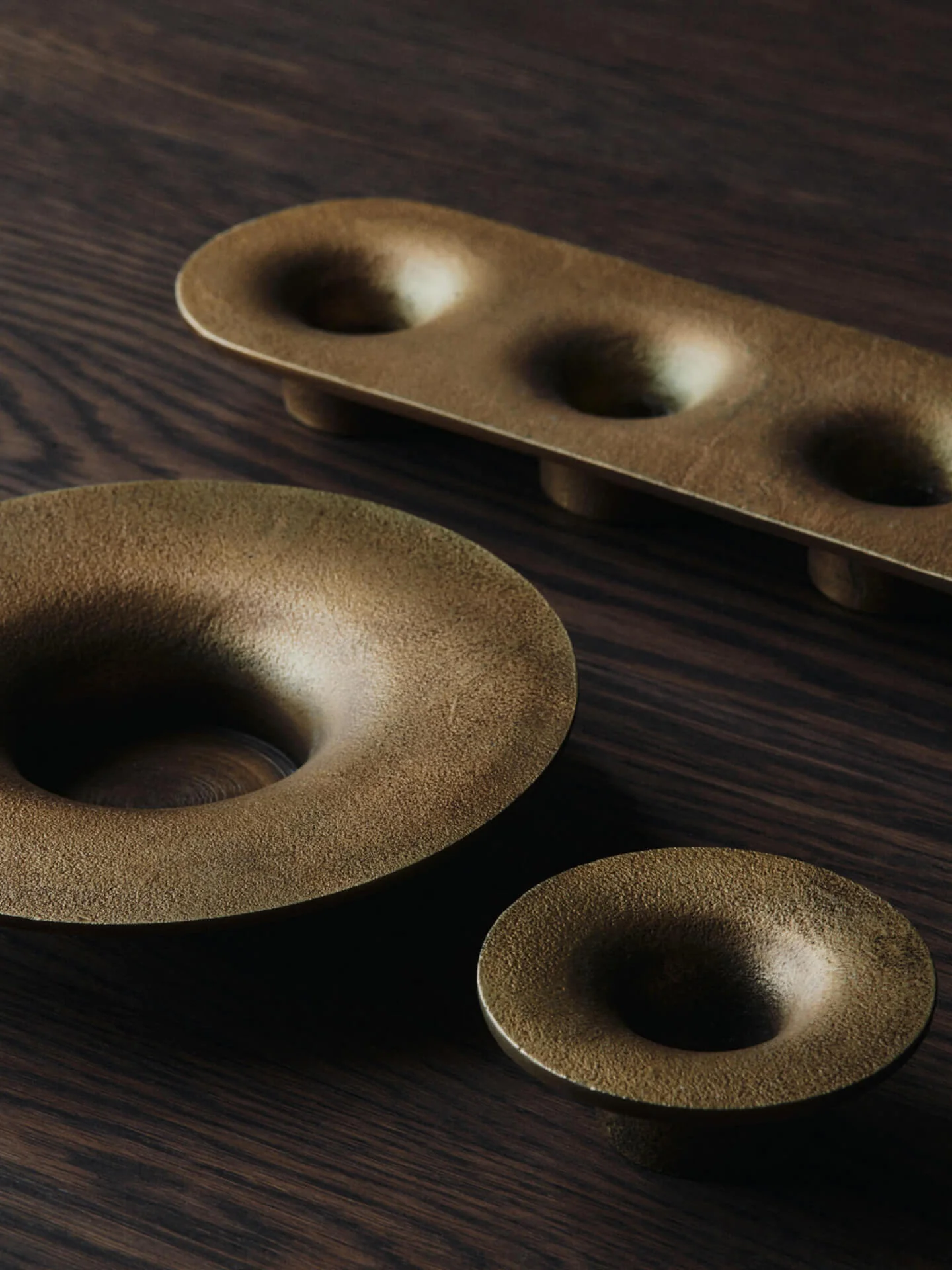 Soothe Block Candle Holder - Brass Finish - Image 2