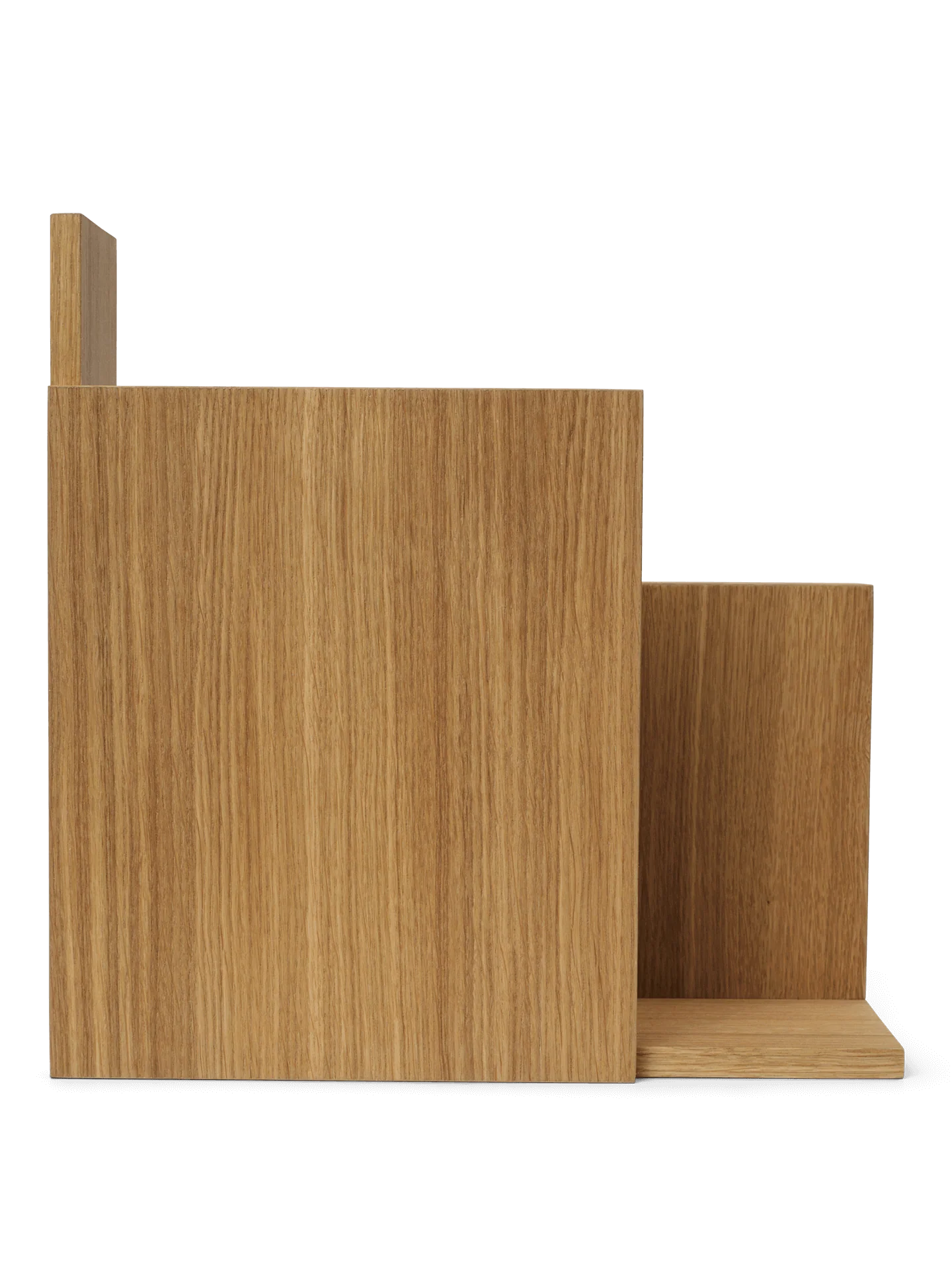 Stagger Shelf - Square - Oiled Oak